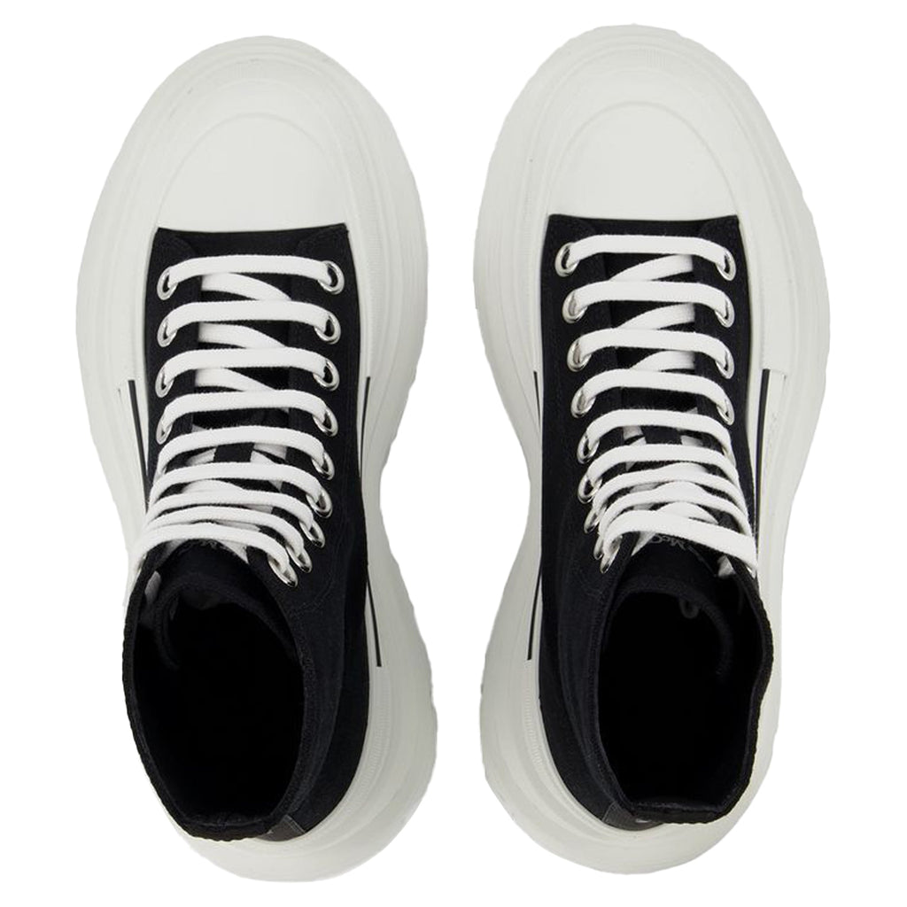 Tread Sneakers - Alexander Mcqueen - Black/White - Leather