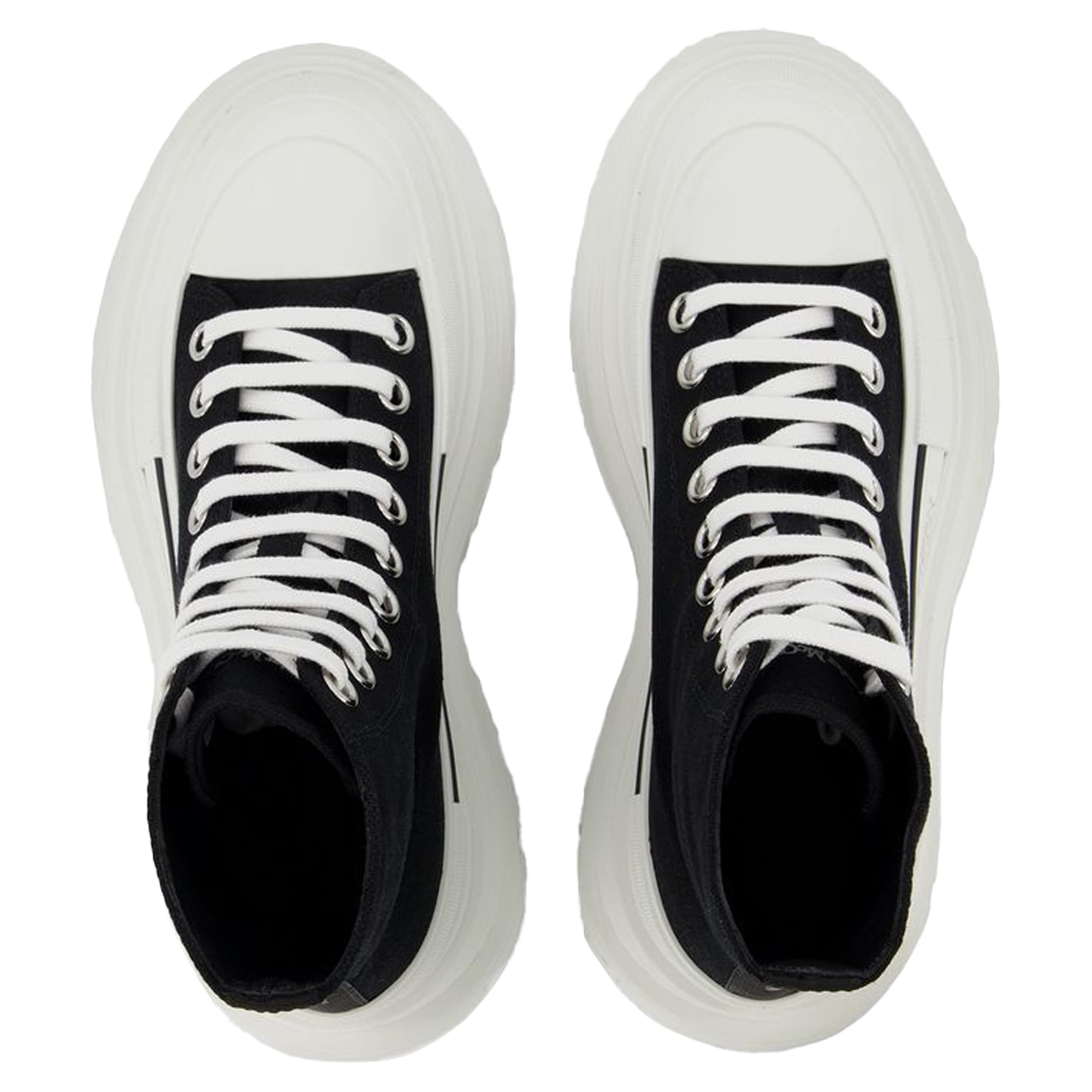Tread Sneakers - Alexander Mcqueen - Black/White - Leather