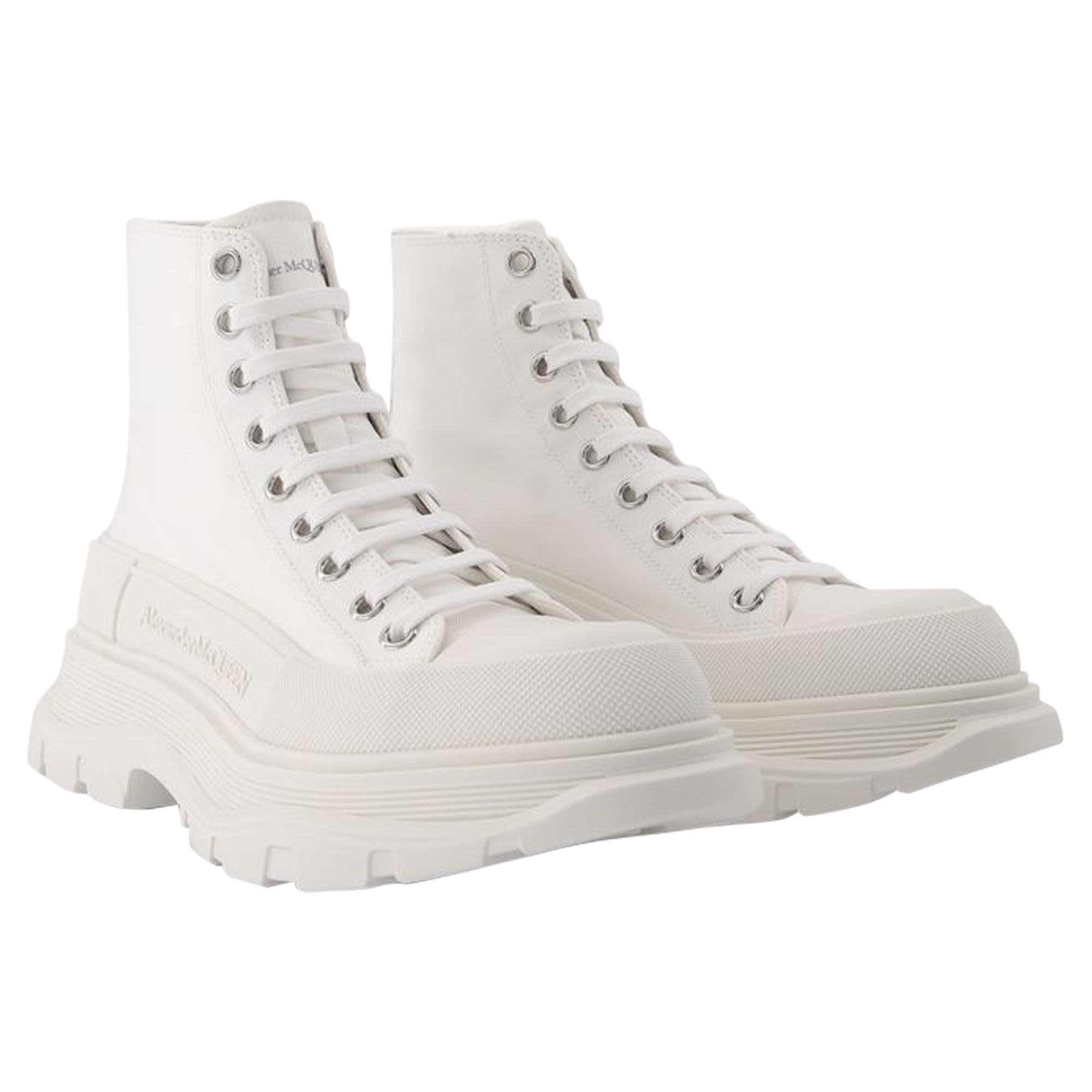 Women's Tread Slick Sneakers - Alexander Mcqueen - White - Leather