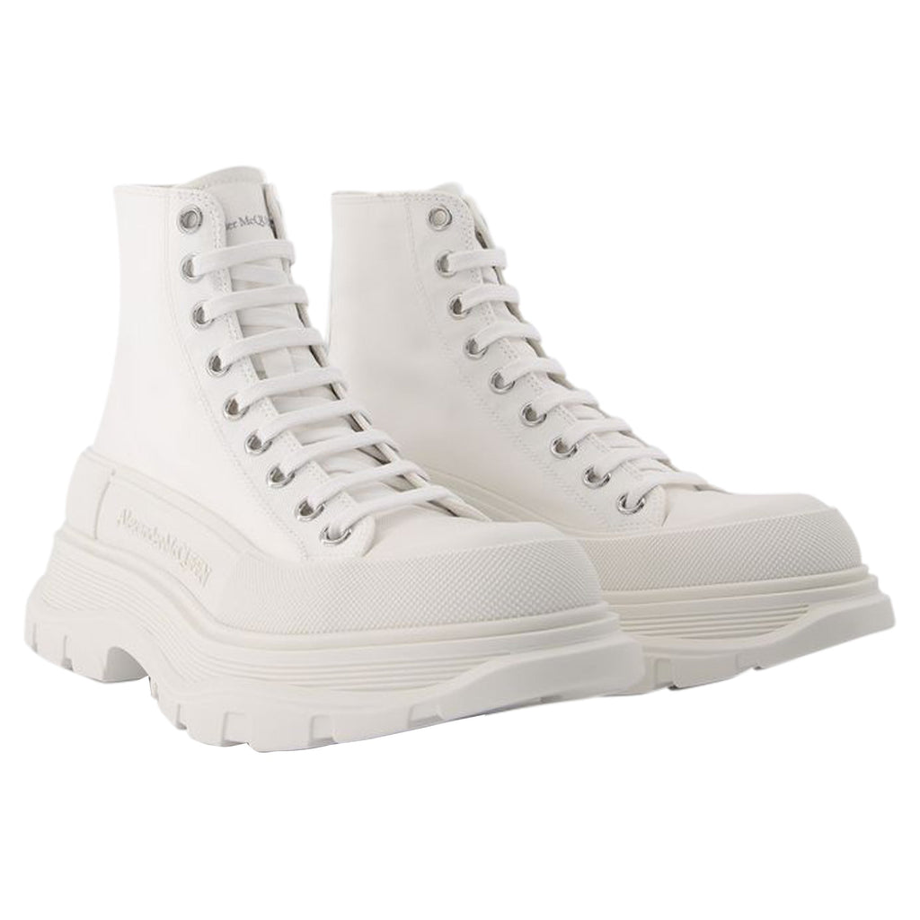 Tread Slick Sneakers - Alexander Mcqueen - White - Leather