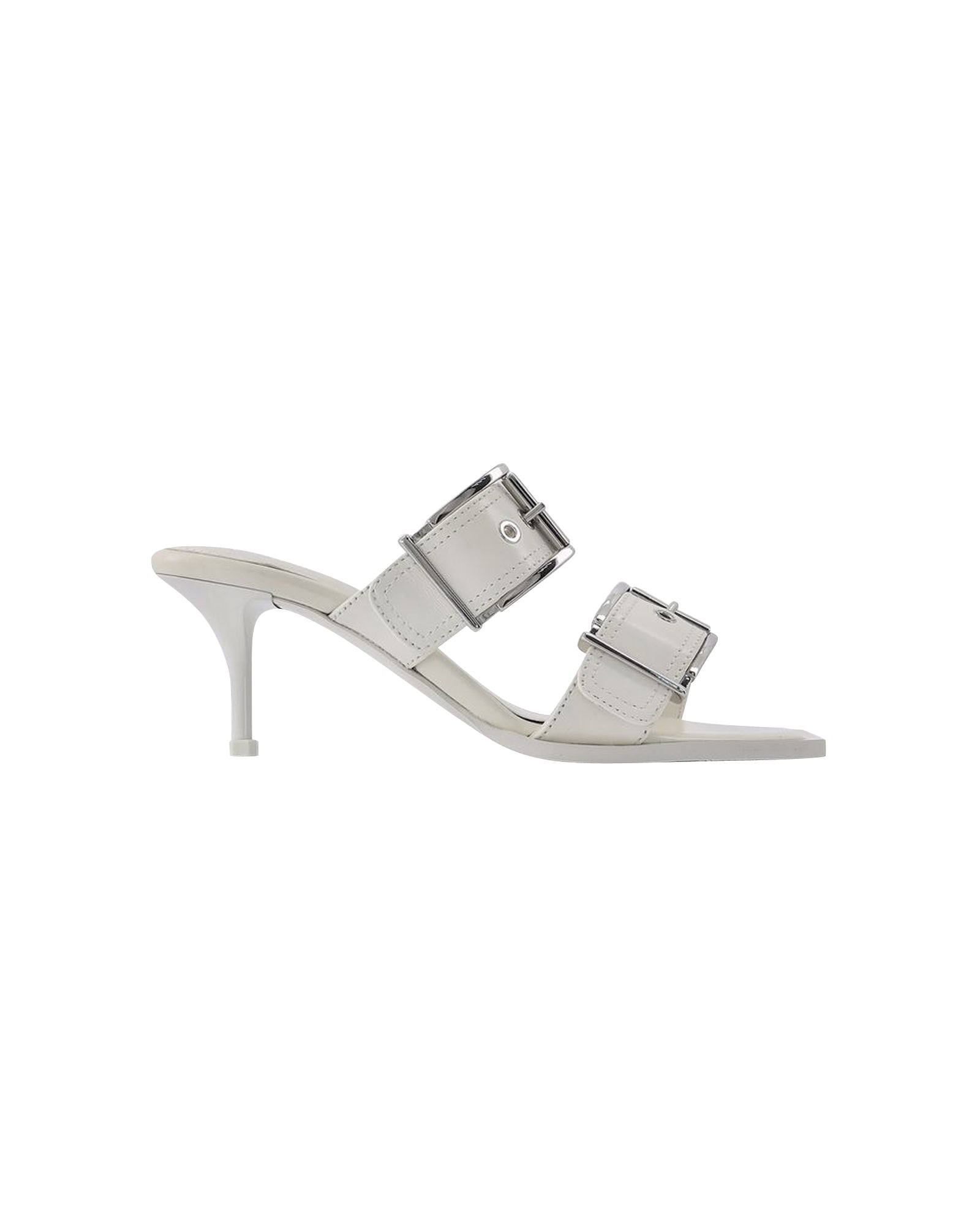 Sandals - Alexander Mcqueen - Ivory/Silver - Leather