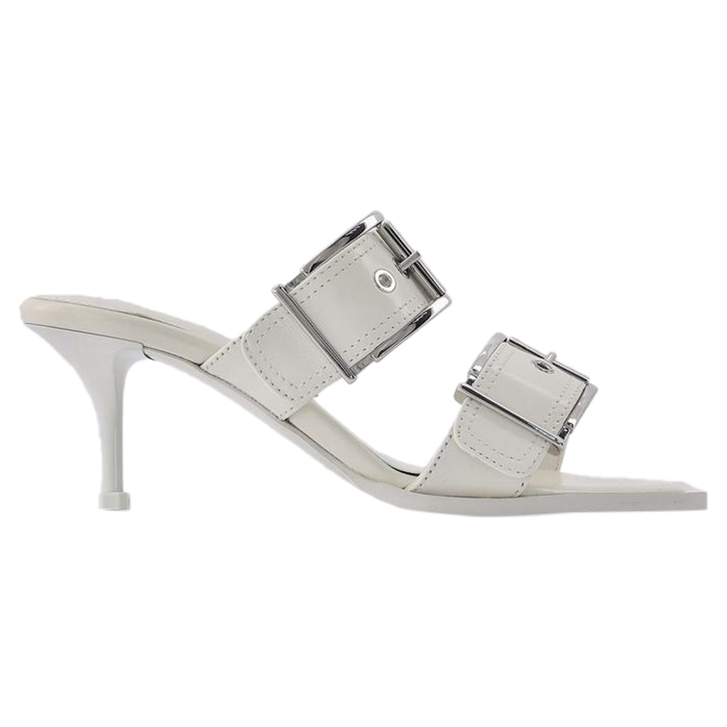 Sandals - Alexander Mcqueen - Ivory/Silver - Leather