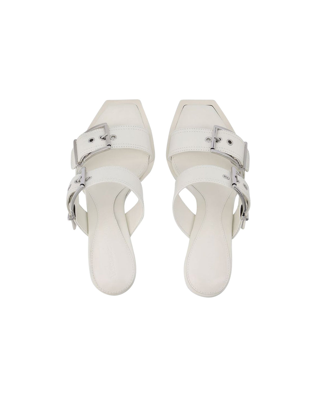 Sandals - Alexander Mcqueen - Ivory/Silver - Leather