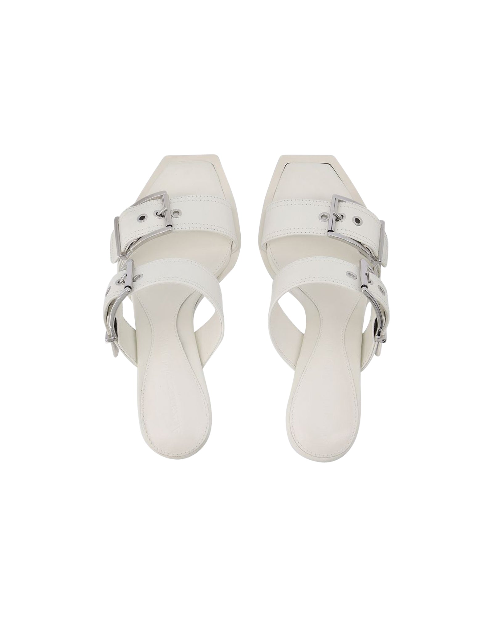 Sandals - Alexander Mcqueen - Ivory/Silver - Leather