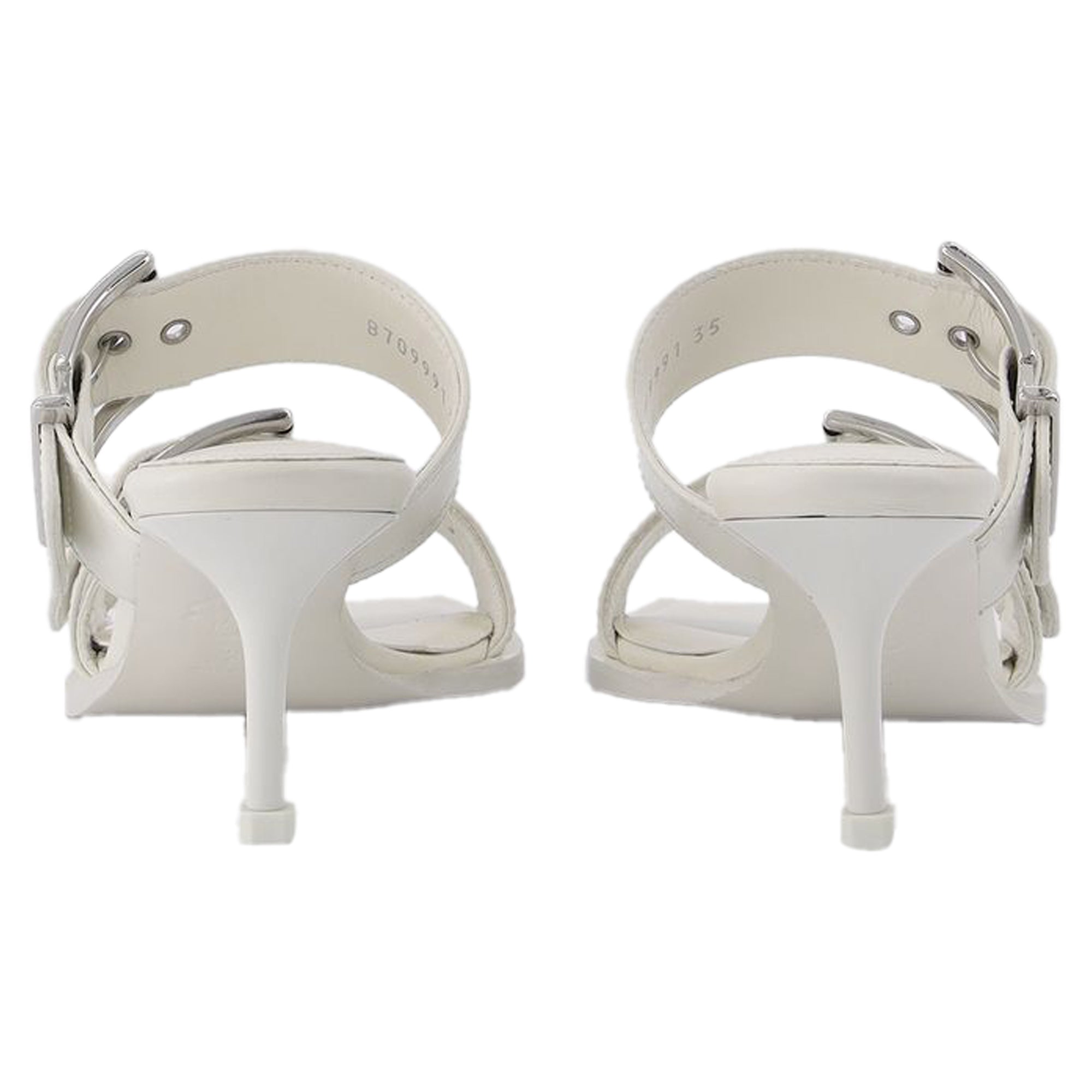 Sandals - Alexander Mcqueen - Ivory/Silver - Leather