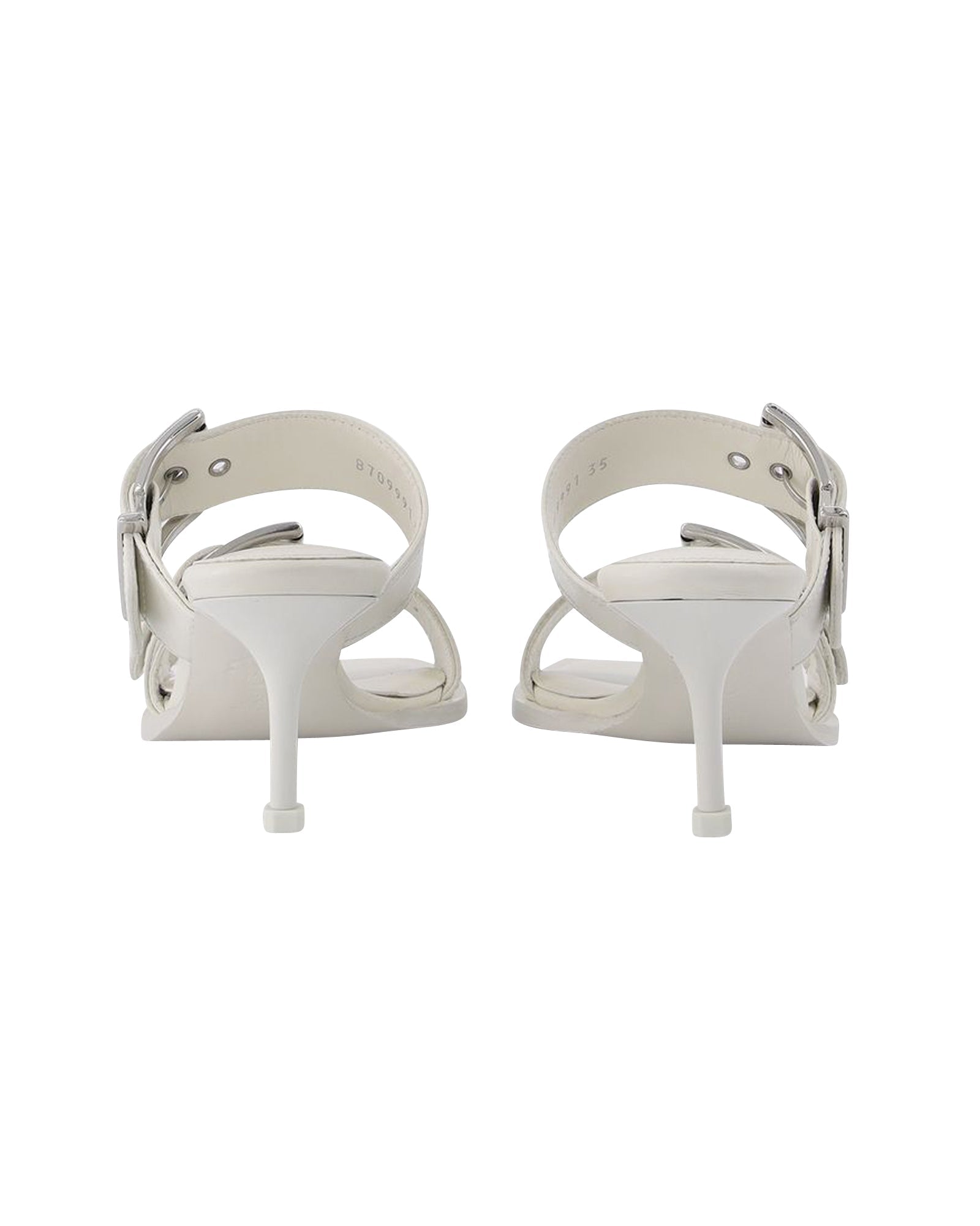 Sandals - Alexander Mcqueen - Ivory/Silver - Leather