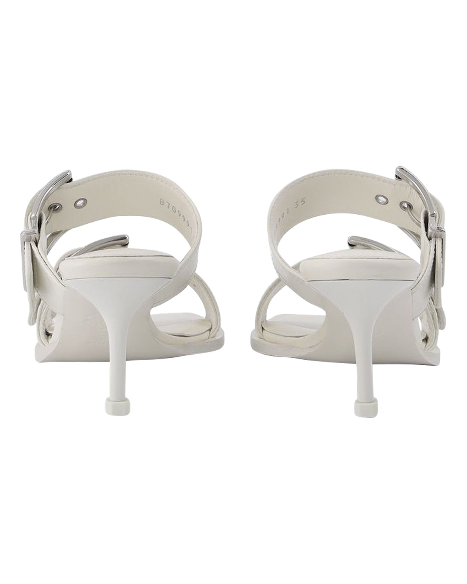 Sandals - Alexander Mcqueen - Ivory/Silver - Leather