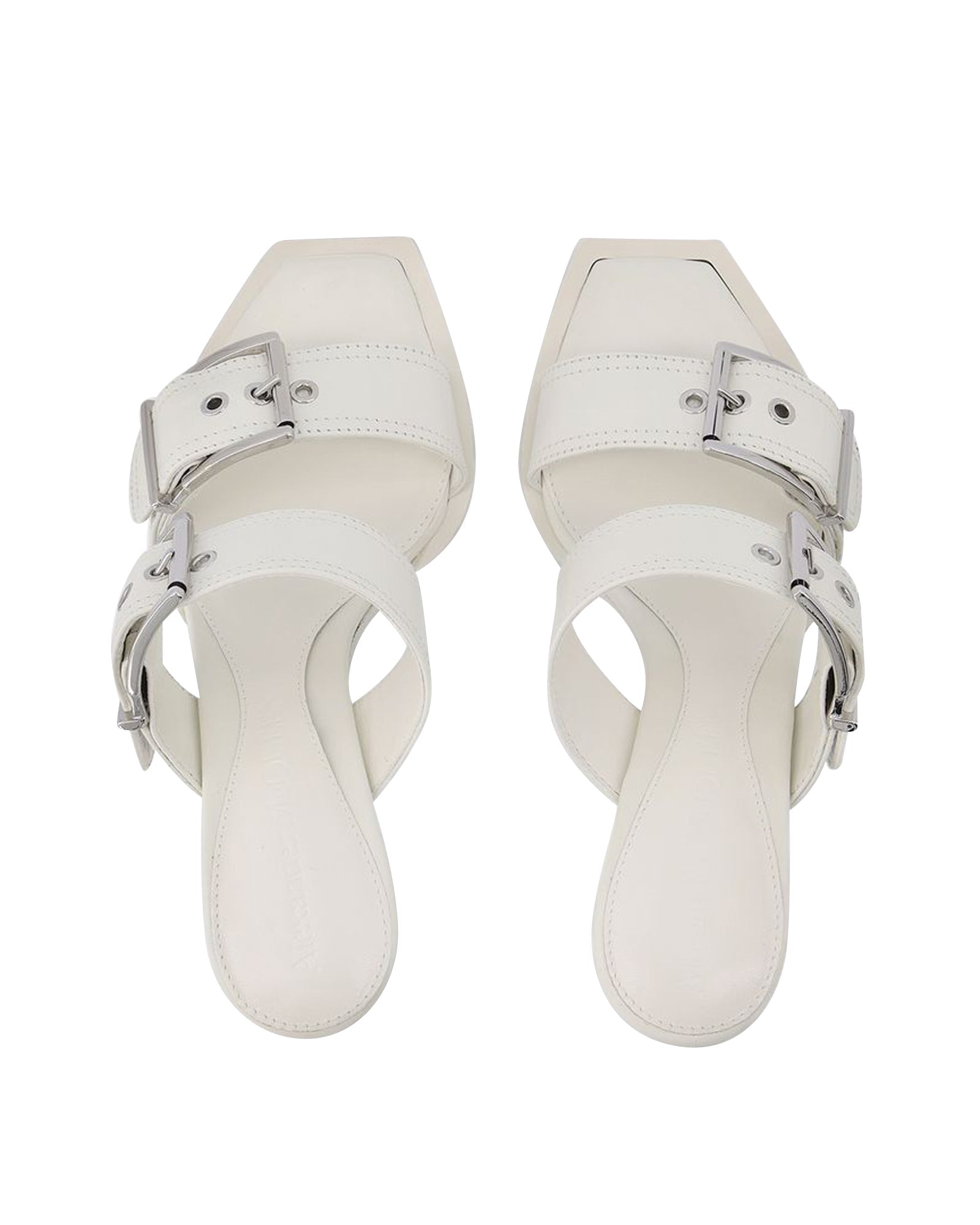 Sandals - Alexander Mcqueen - Ivory/Silver - Leather
