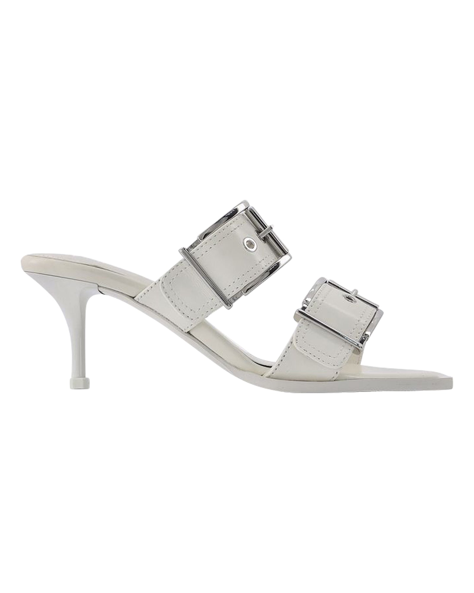 Sandals - Alexander Mcqueen - Ivory/Silver - Leather