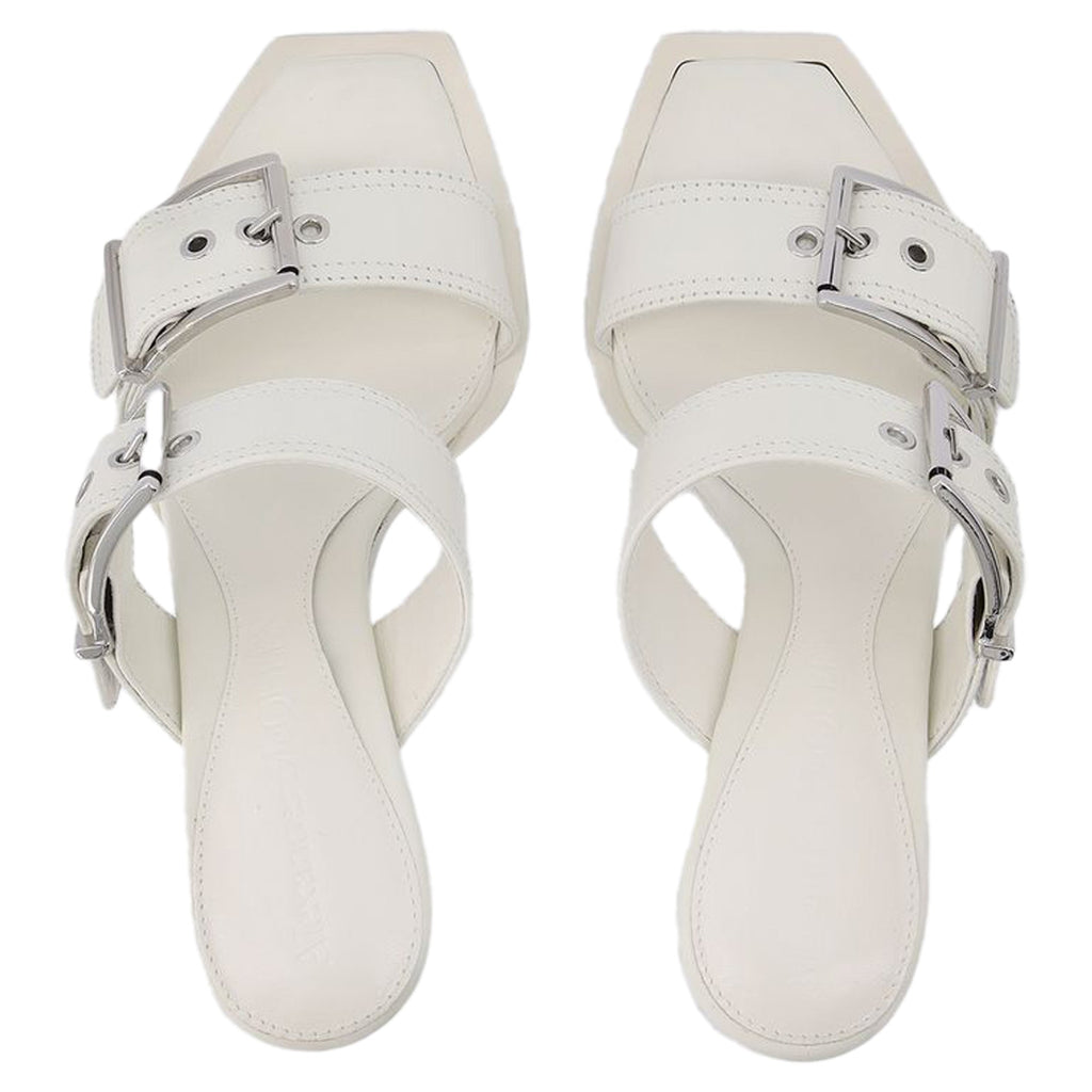 Sandals - Alexander Mcqueen - Ivory/Silver - Leather
