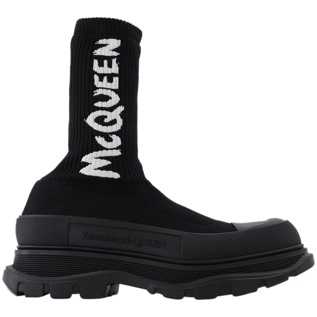 Men's Sock Boots in Black