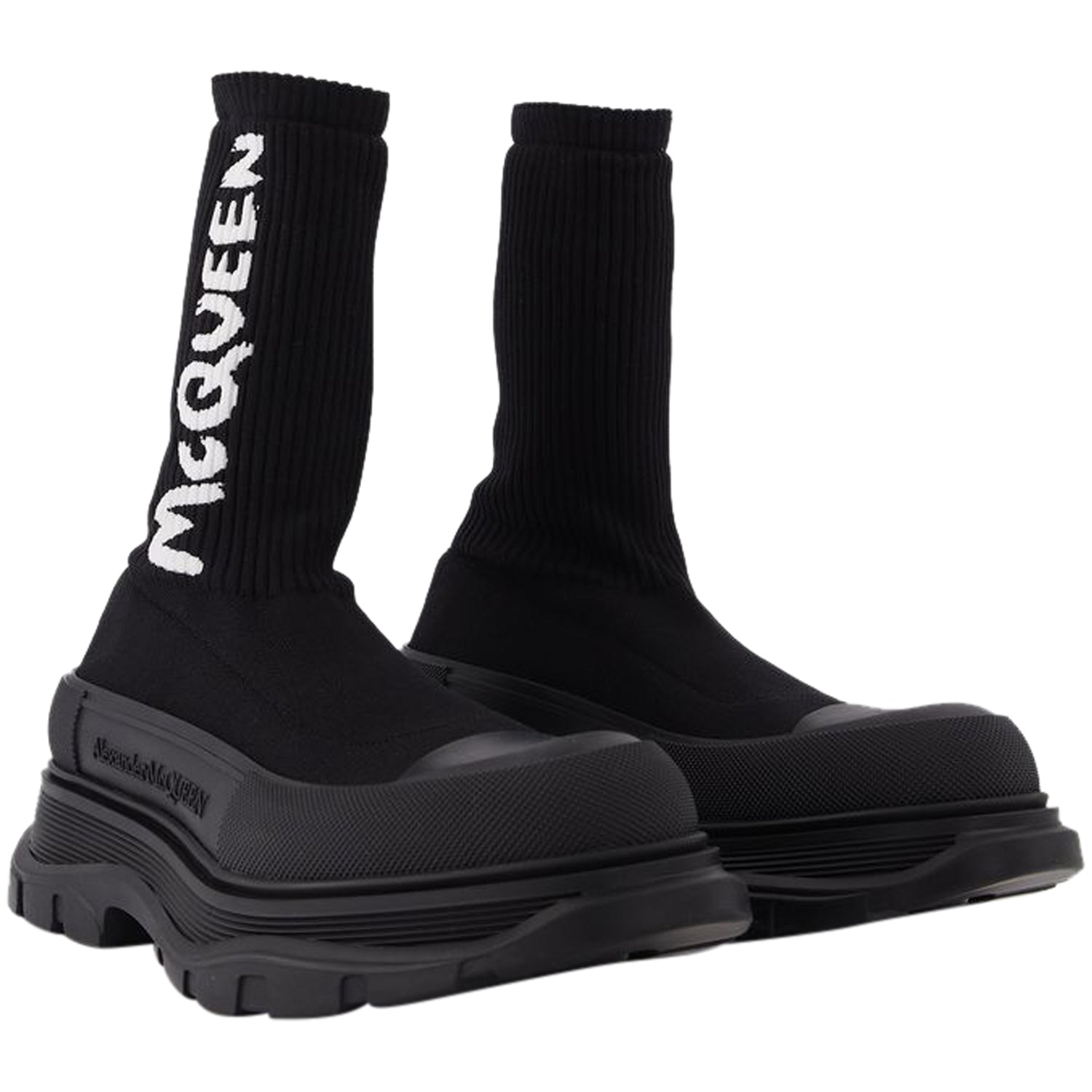 Men's Sock Boots in Black