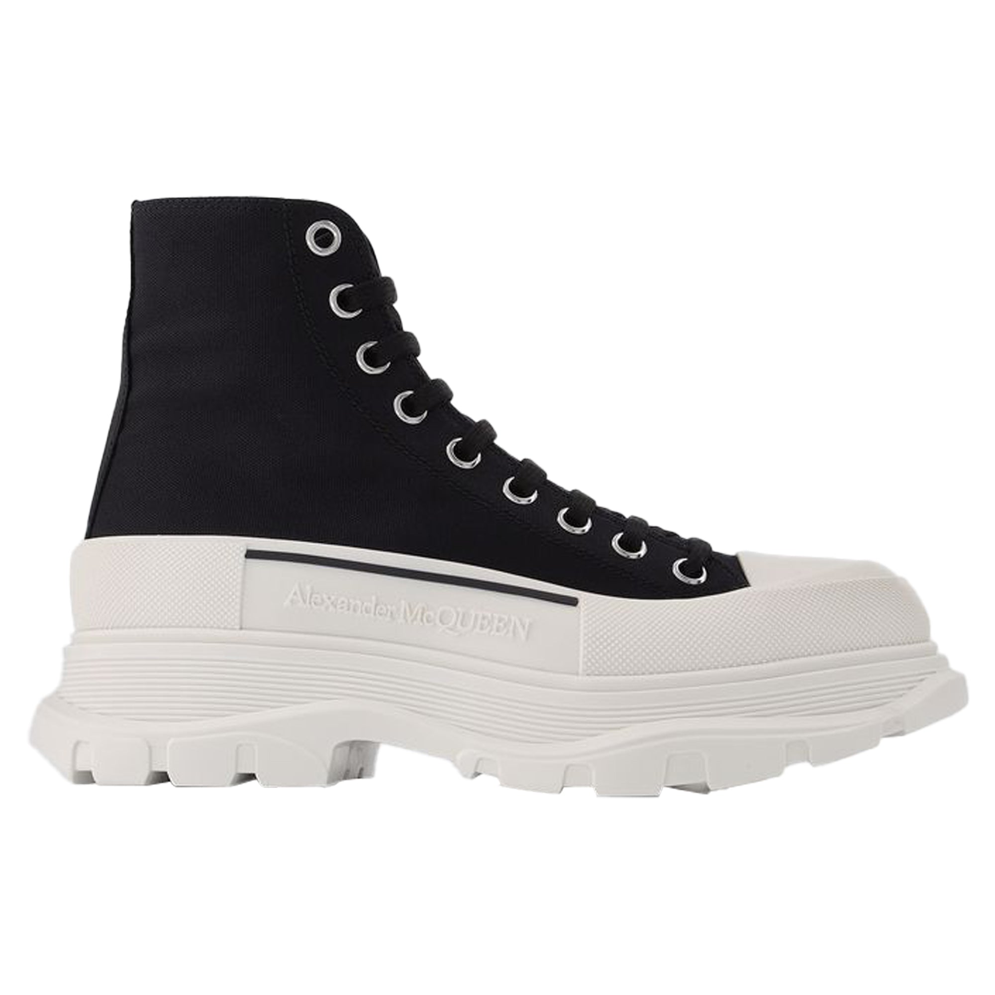 Tread Slick Sneakers - Alexander Mcqueen - Black/White - Canva