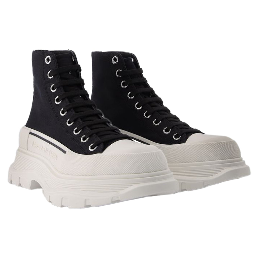 Tread Slick Sneakers - Alexander Mcqueen - Black/White - Canva