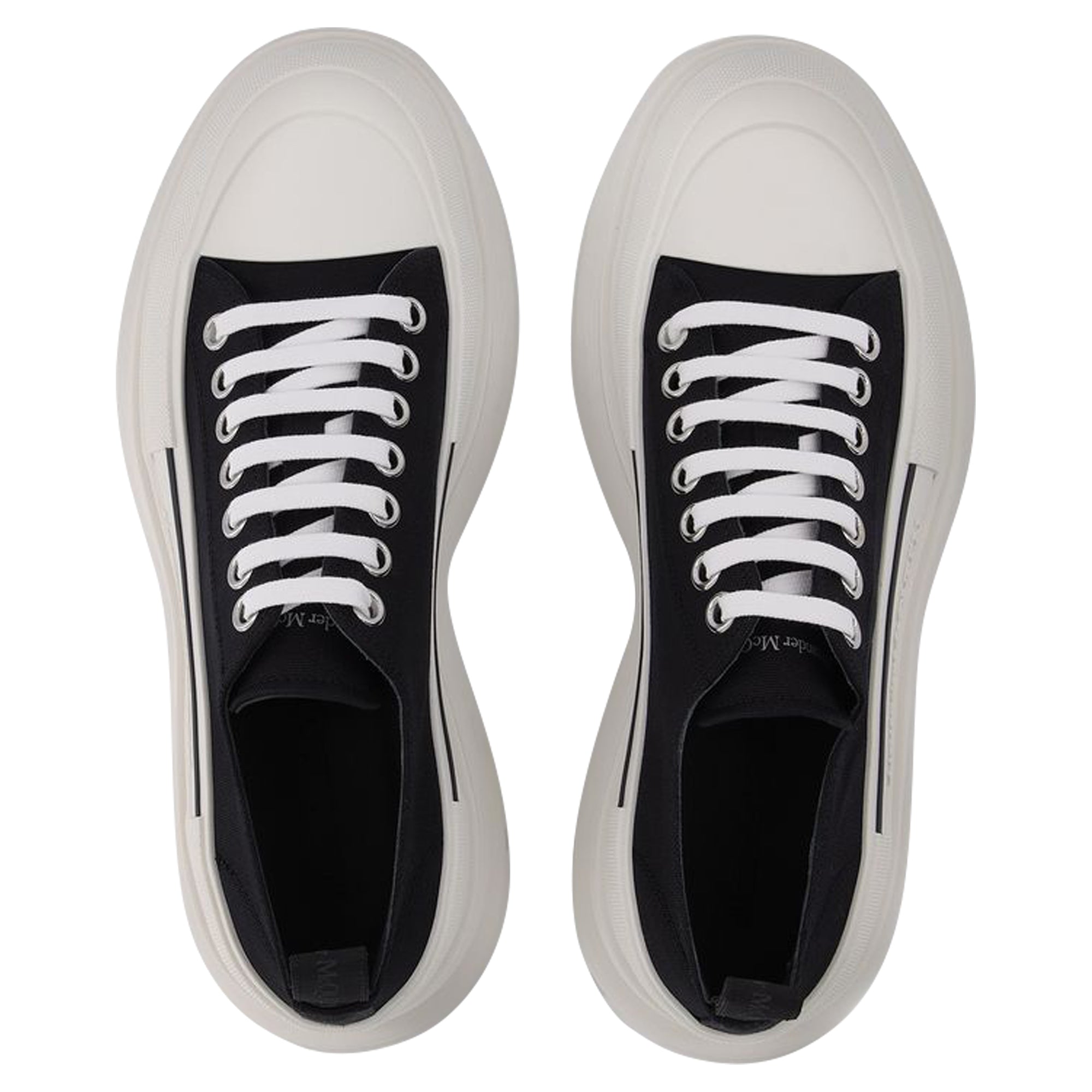 Tread Slick Sneakers - Alexander Mcqueen - Black/White - Canva