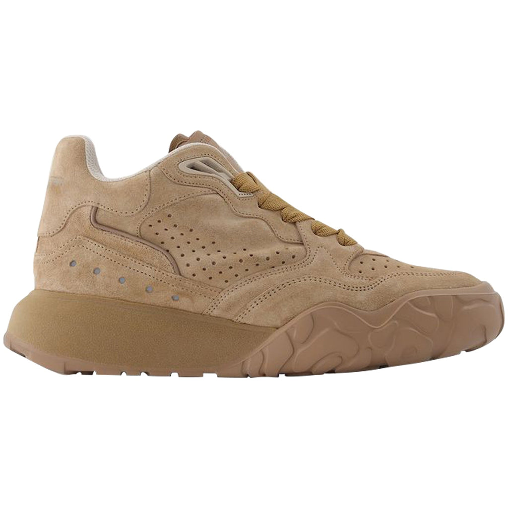 Sneaker High in Beige Leather
