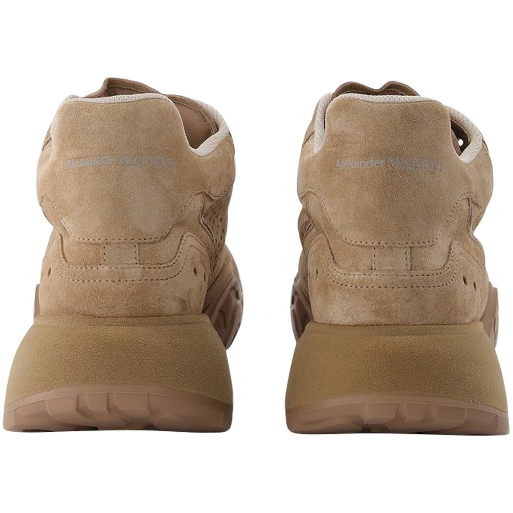 Sneaker High in Beige Leather