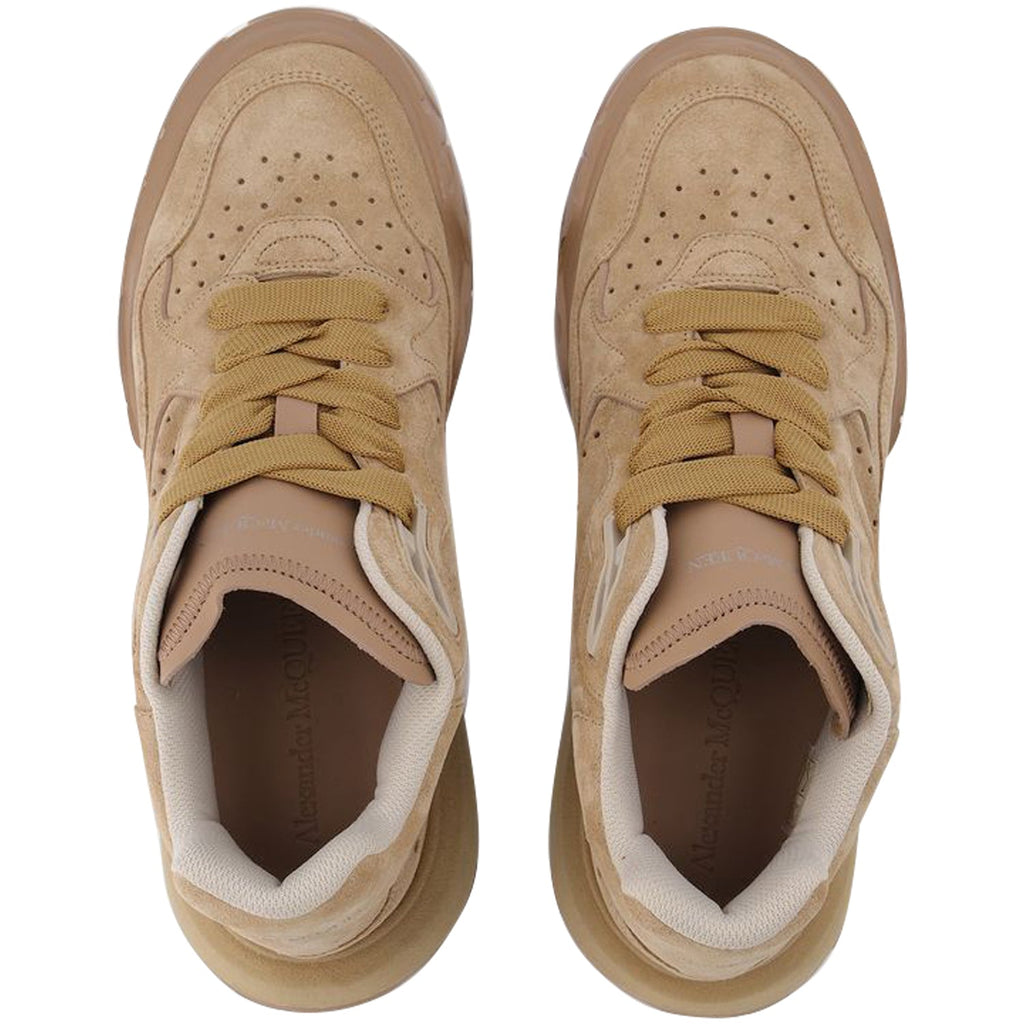 Sneaker High in Beige Leather