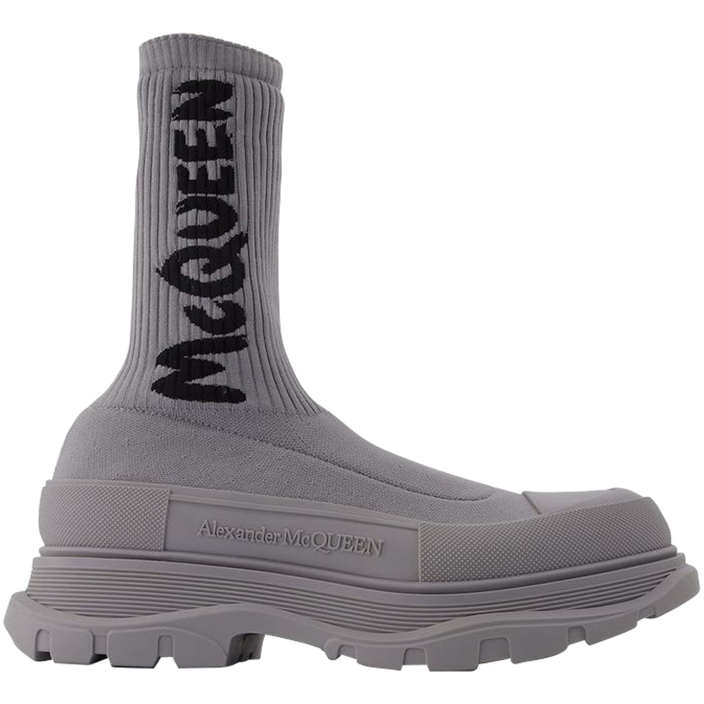 Men's Sock Boots in Grey