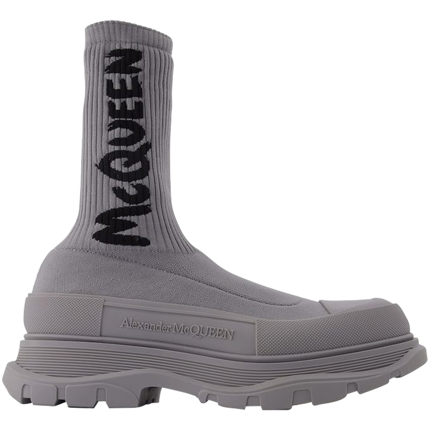 Men's Sock Boots in Grey