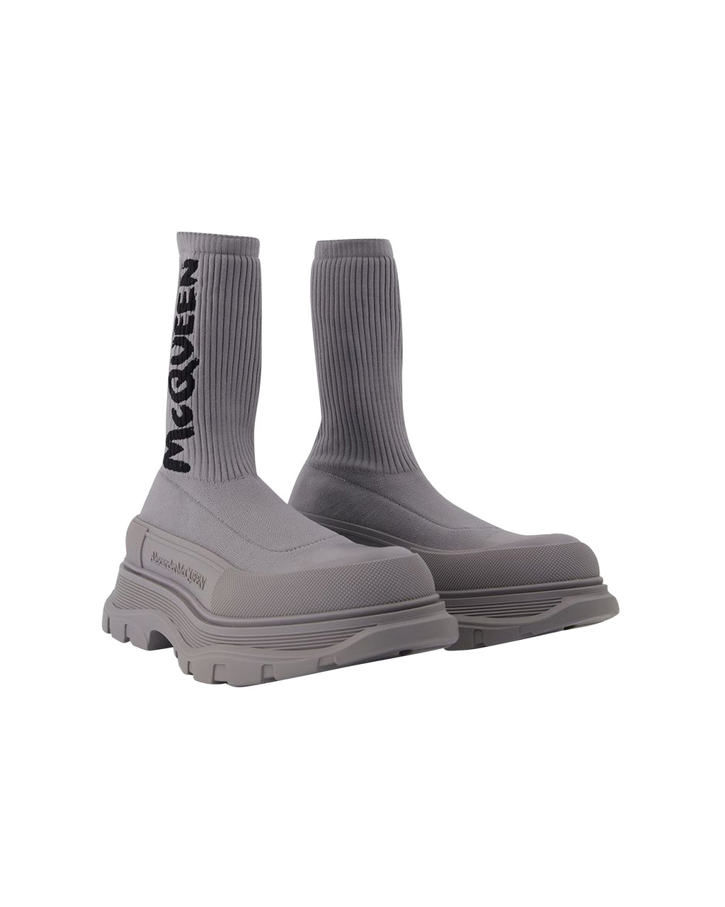 Men's Sock Boots in Grey