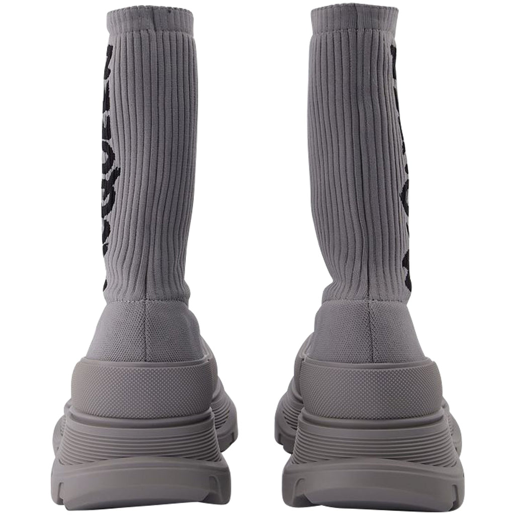 Men's Sock Boots in Grey