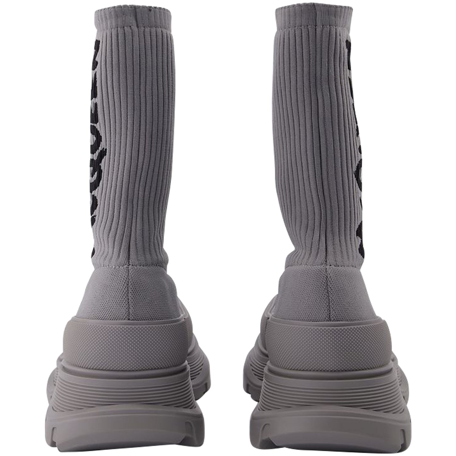 Men's Sock Boots in Grey