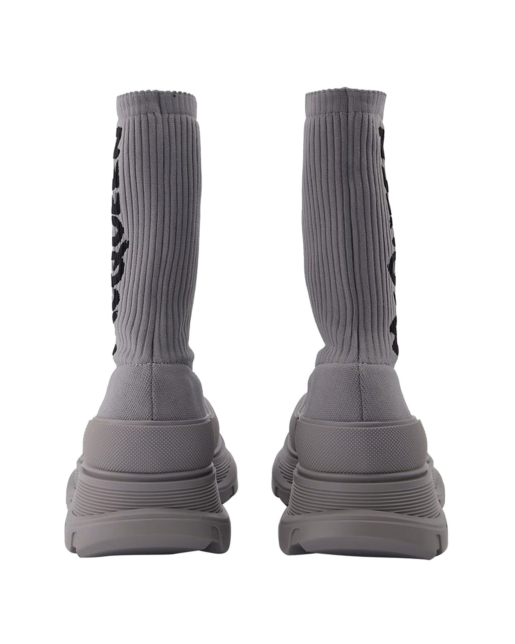 Men's Sock Boots in Grey