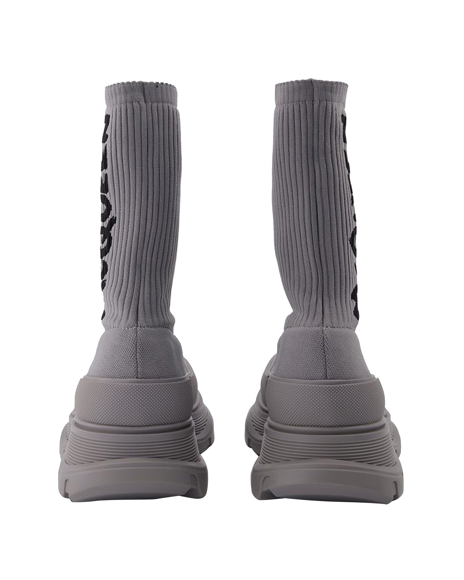Men's Sock Boots in Grey
