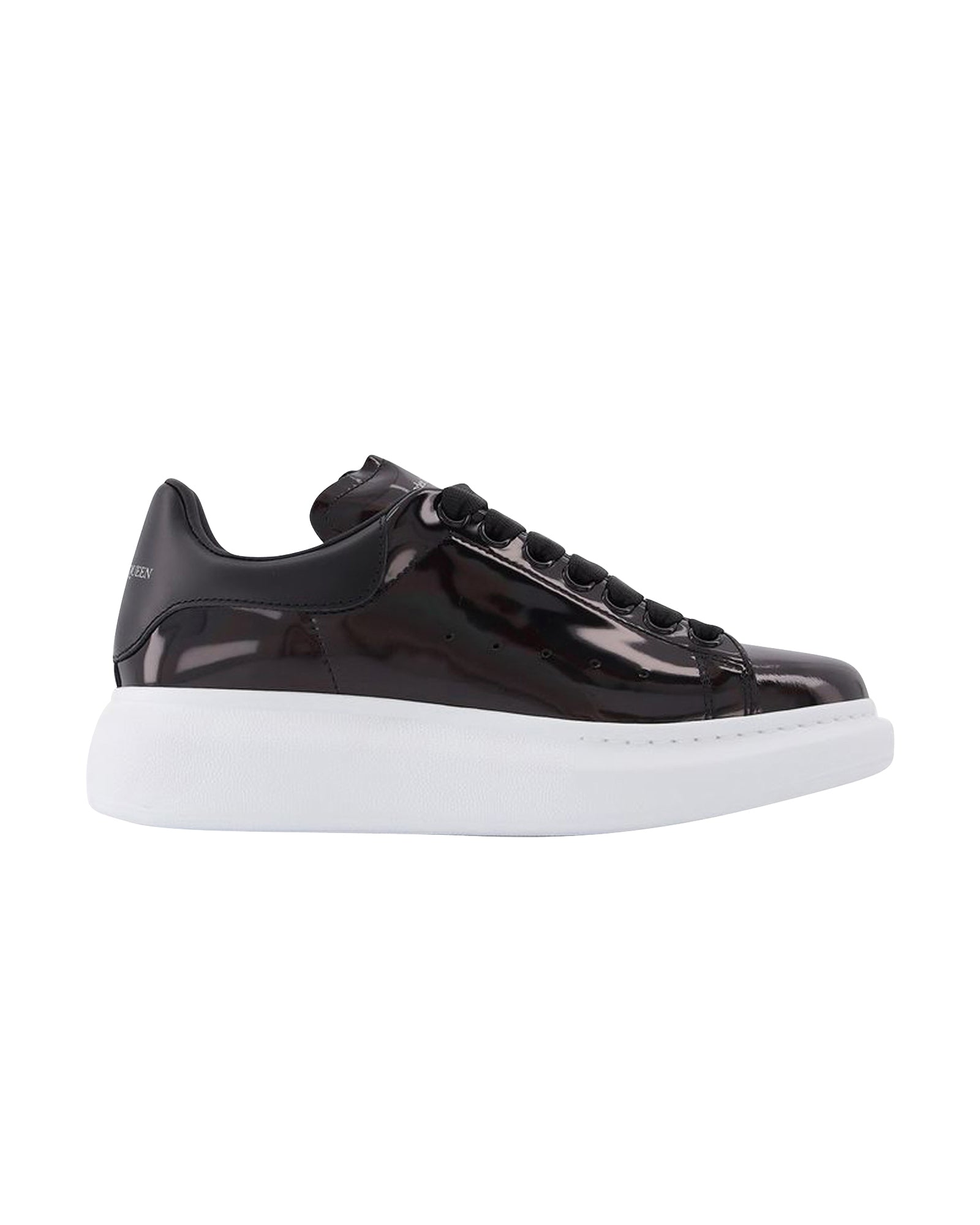Oversize Sneakers in Black Leather