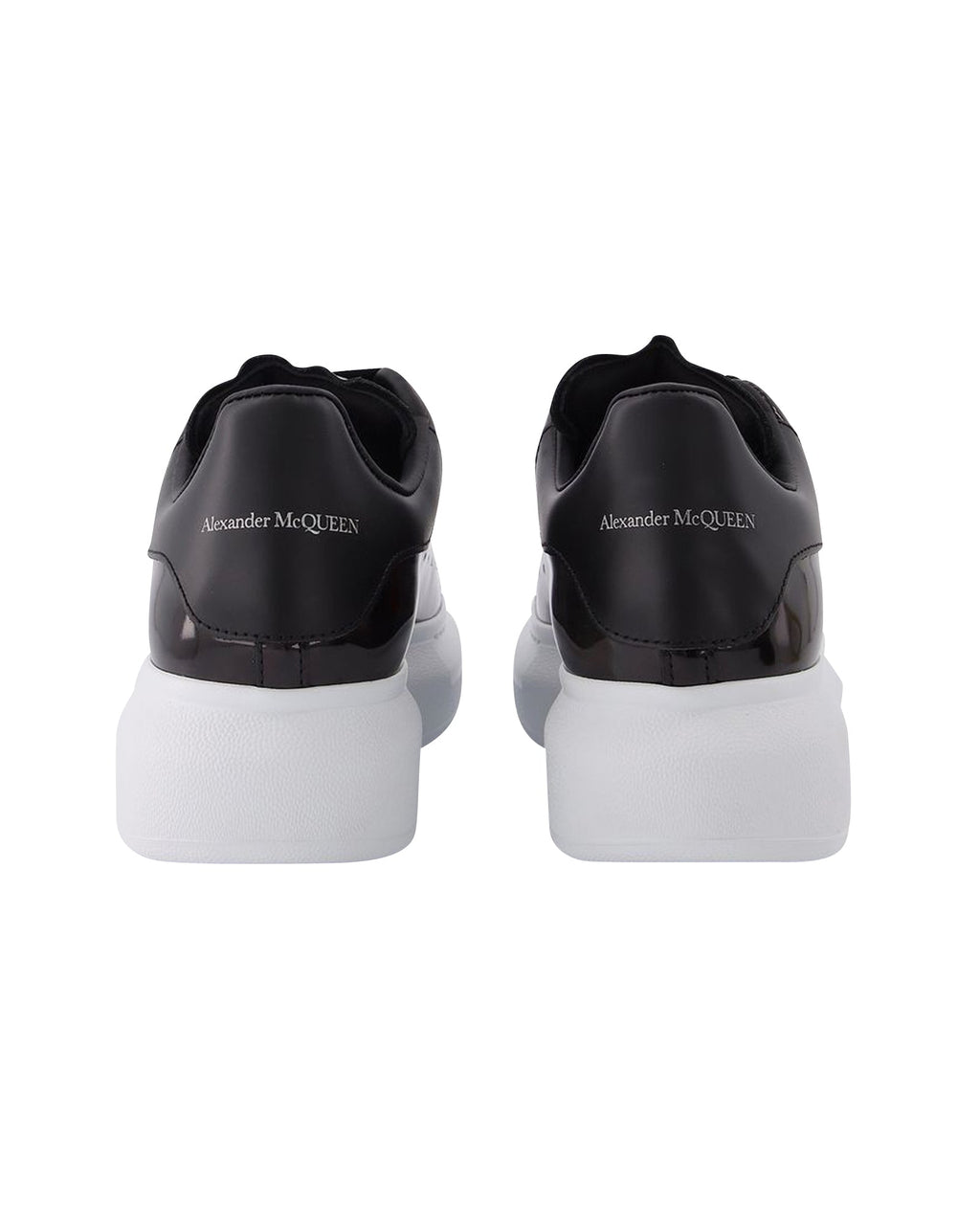 Oversize Sneakers in Black Leather