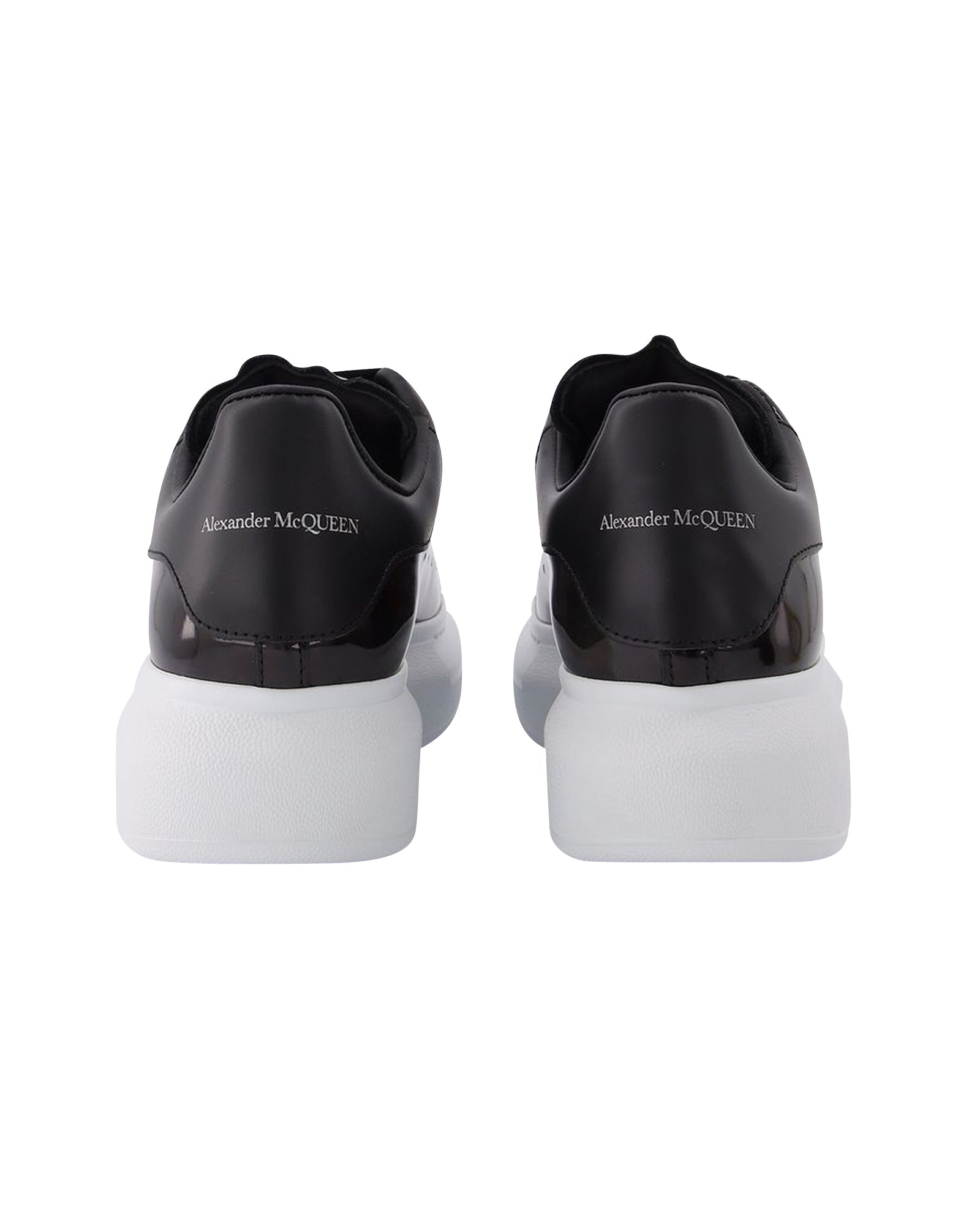 Oversize Sneakers in Black Leather