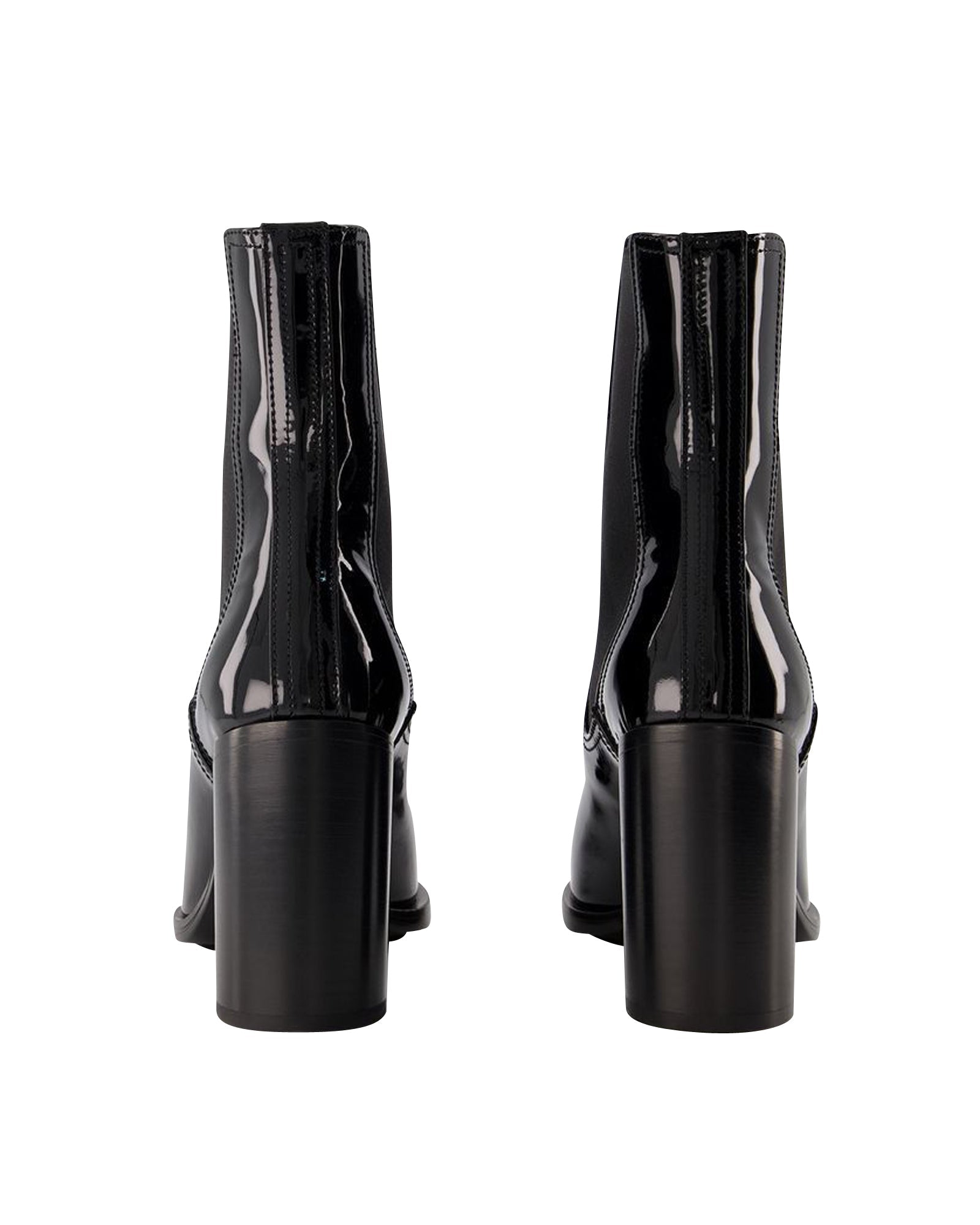Boots in Black/Silver Leather