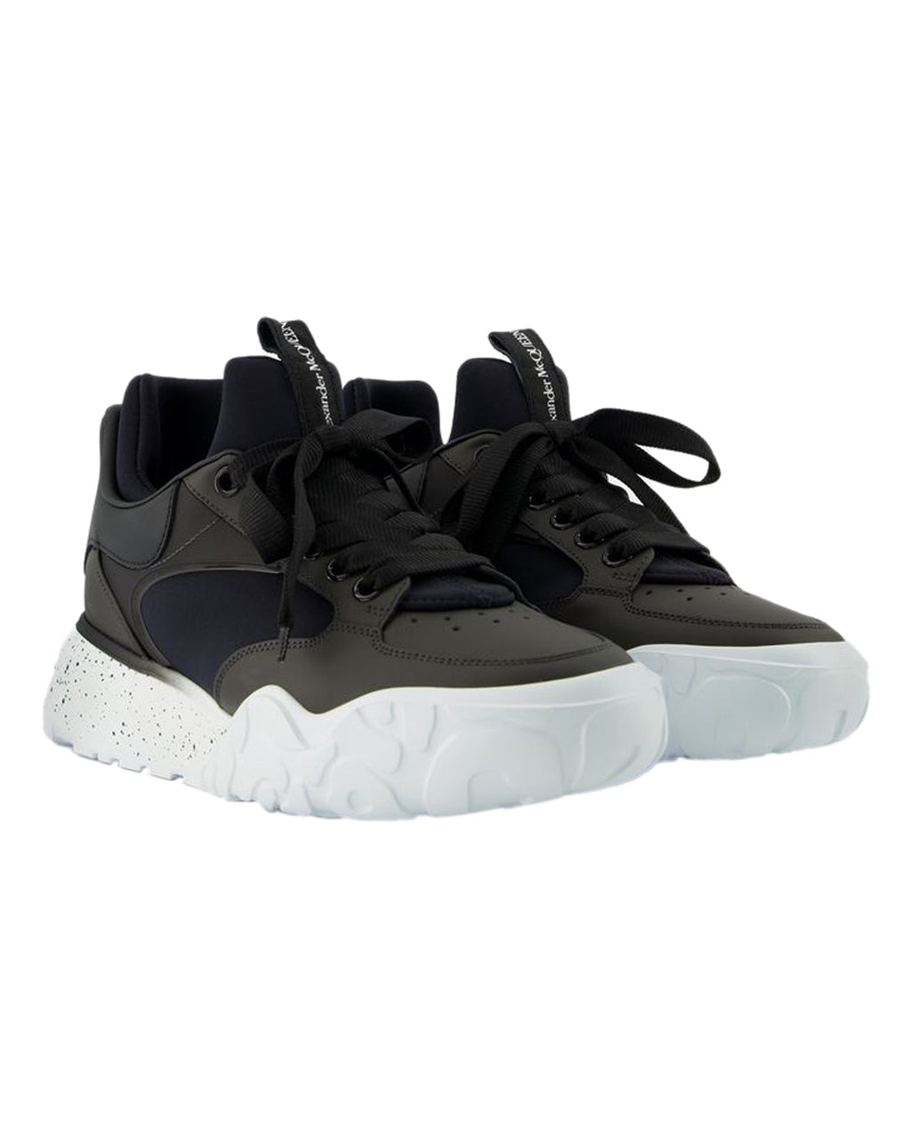 Court Sneakers - Alexander Mcqueen - Black/White - Leather