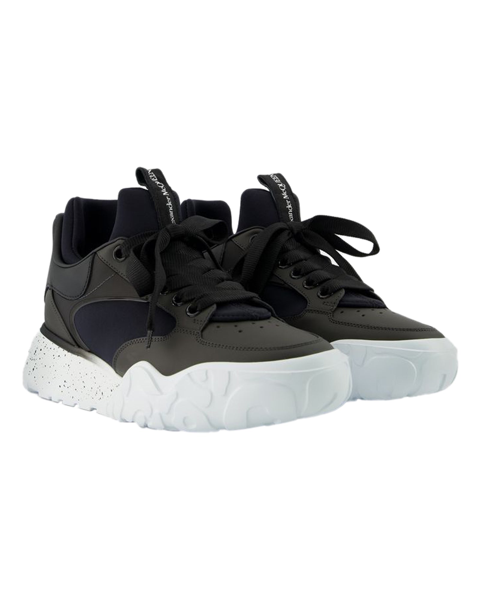 Court Sneakers - Alexander Mcqueen - Black/White - Leather