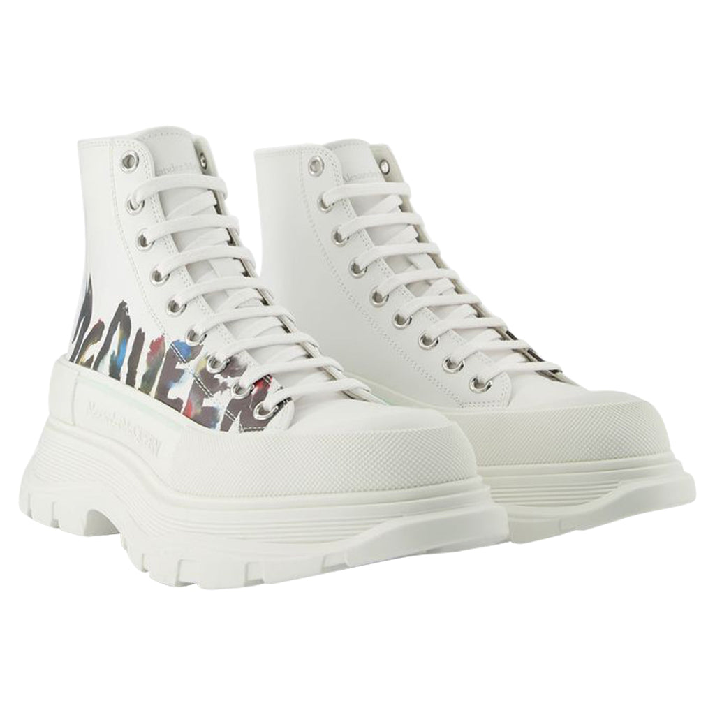 Tread Slick Sneakers - Alexander Mcqueen - White - Canvas