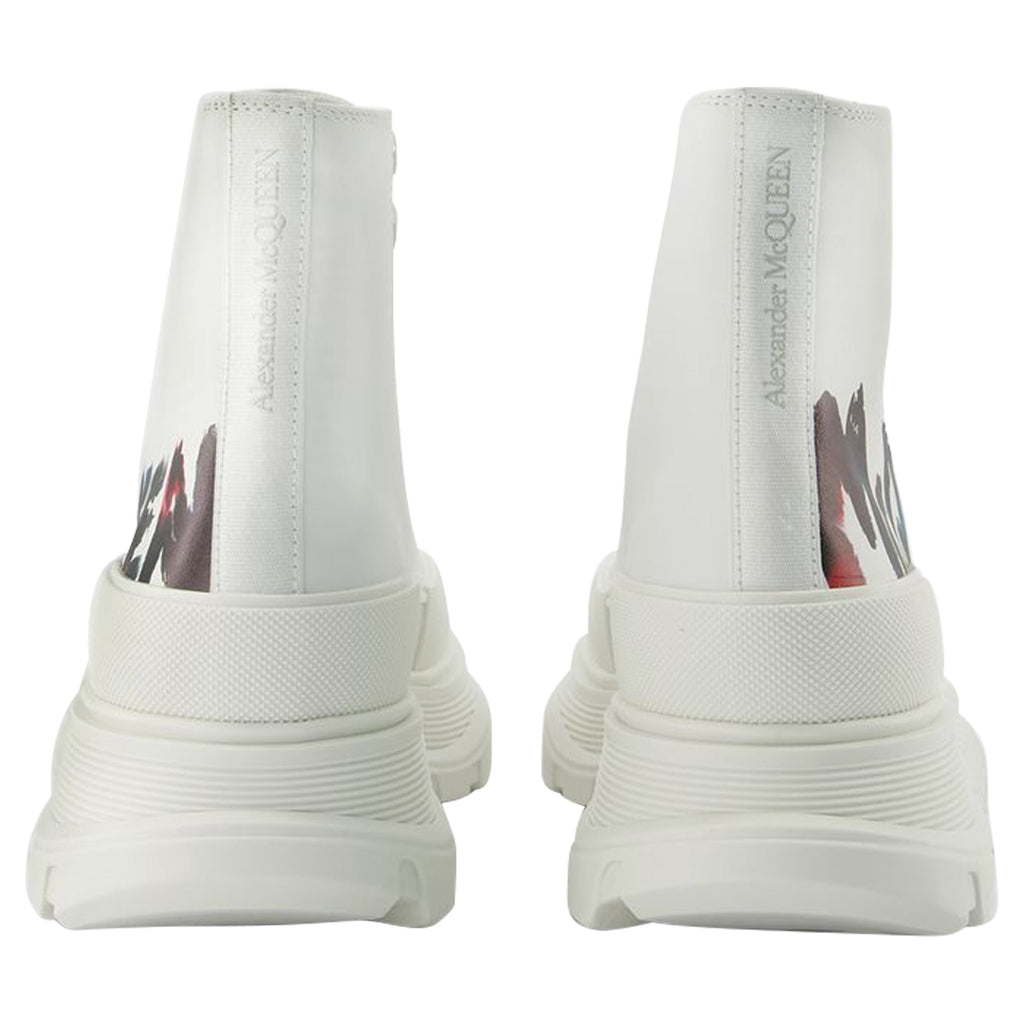 Tread Slick Sneakers - Alexander Mcqueen - White - Canvas