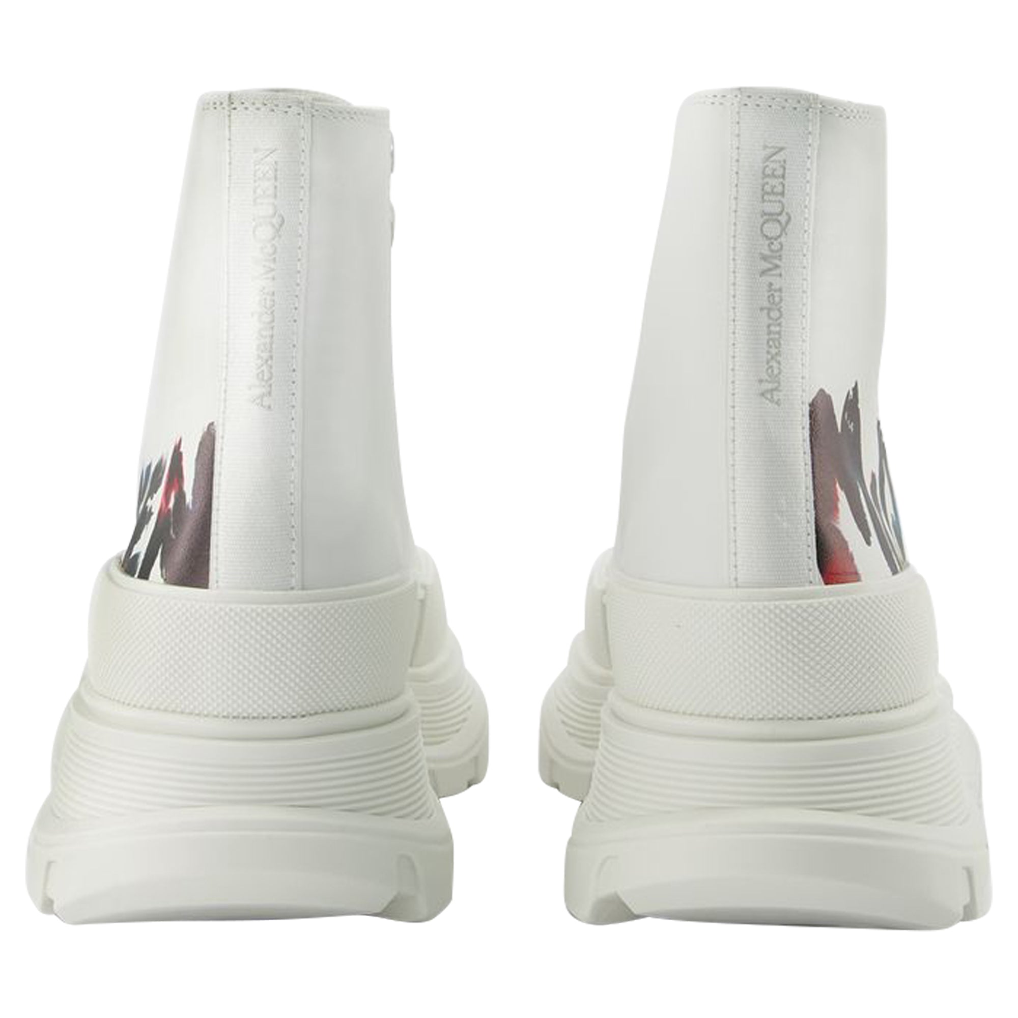 Tread Slick Sneakers - Alexander Mcqueen - White - Canvas