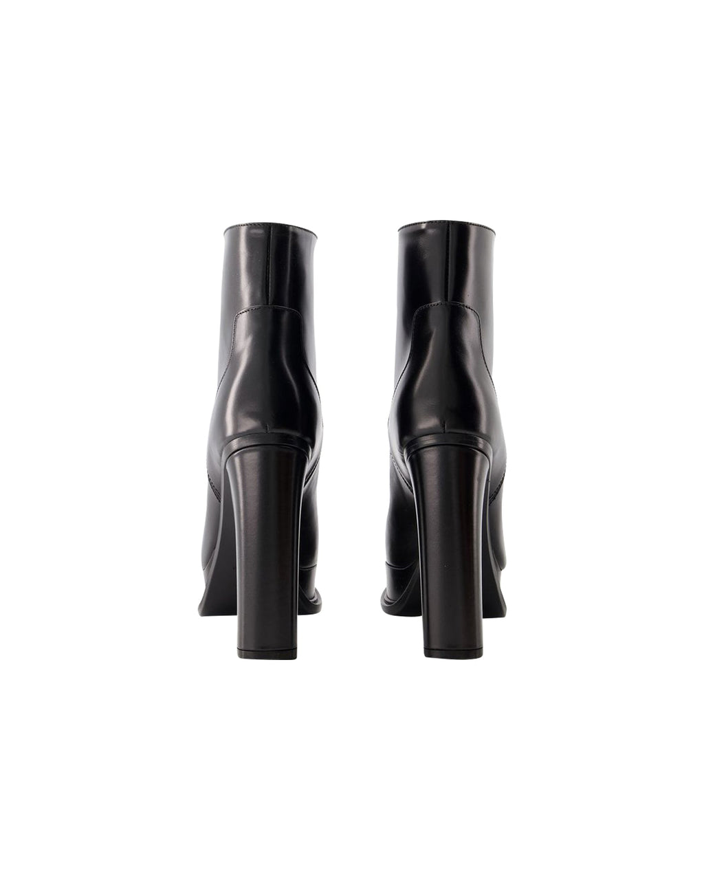 120 Mm Ankle Boots - Alexander Mcqueen - Leather - Black