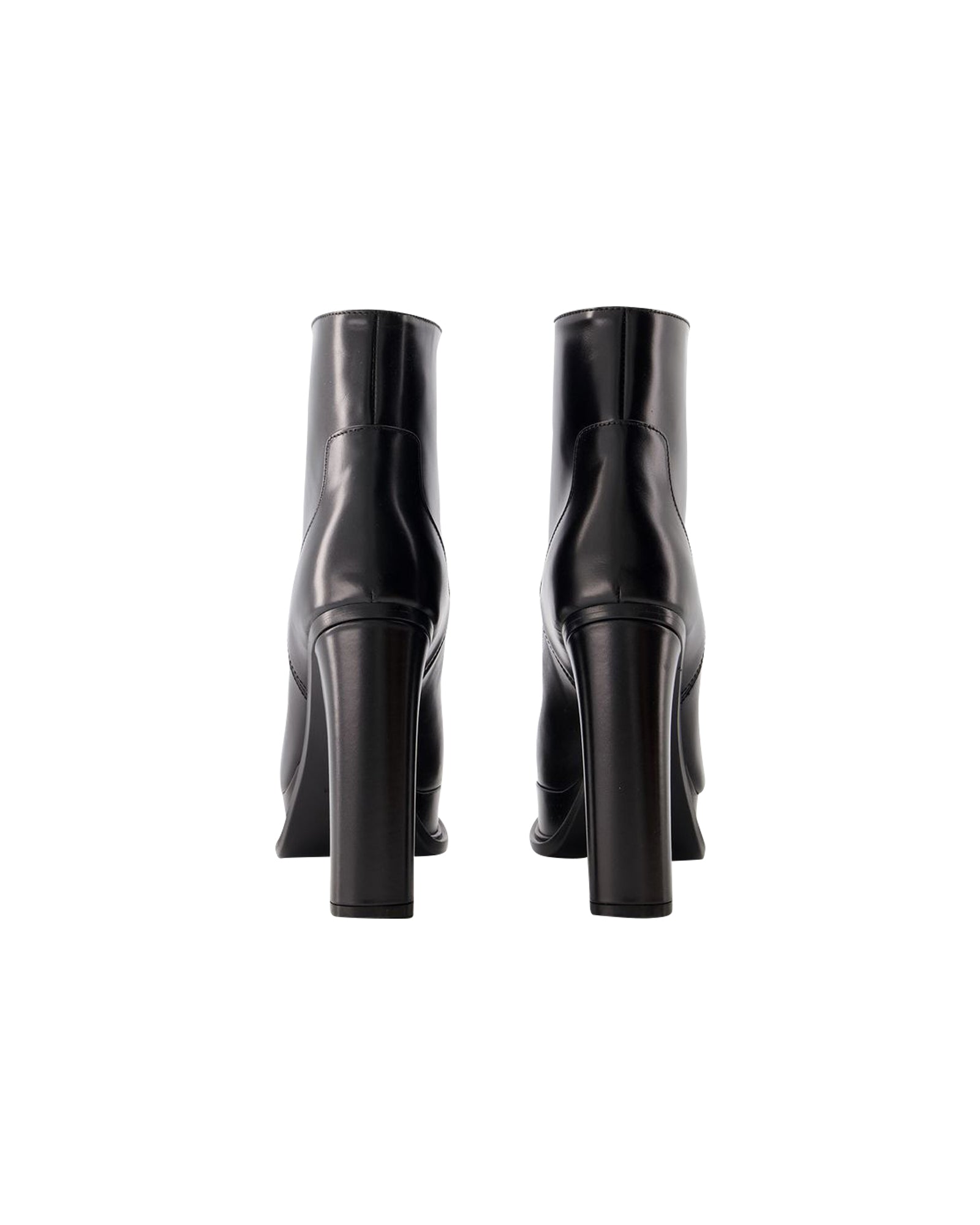 120 Mm Ankle Boots - Alexander Mcqueen - Leather - Black