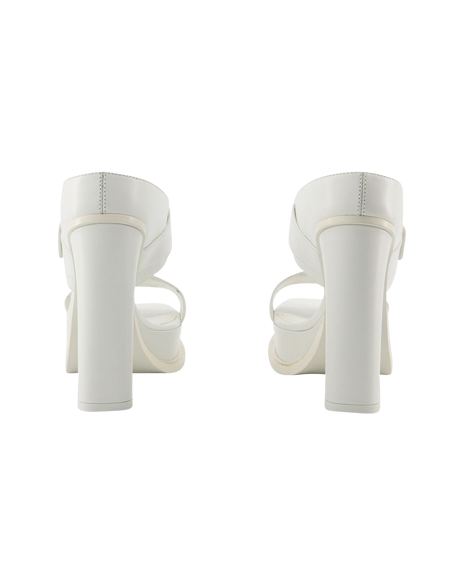 Leath S.Leath Sandales - Alexander Mcqueen - Leather - Ivoire/Argenté