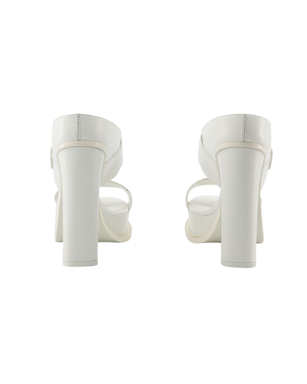 Leath S.Leath Sandales - Alexander Mcqueen - Leather - Ivoire/Argenté