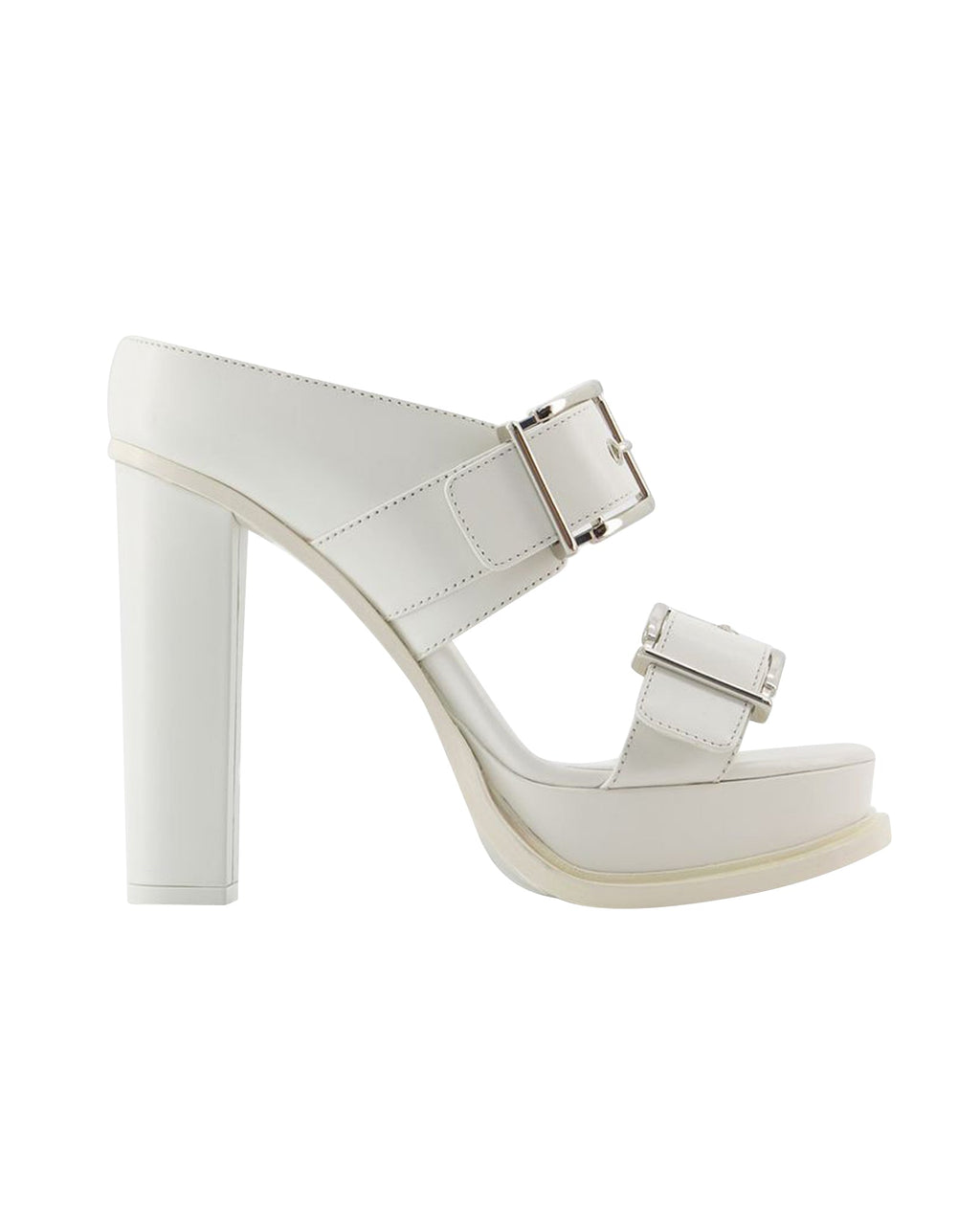 Leath S.Leath Sandales - Alexander Mcqueen - Leather - Ivoire/Argenté