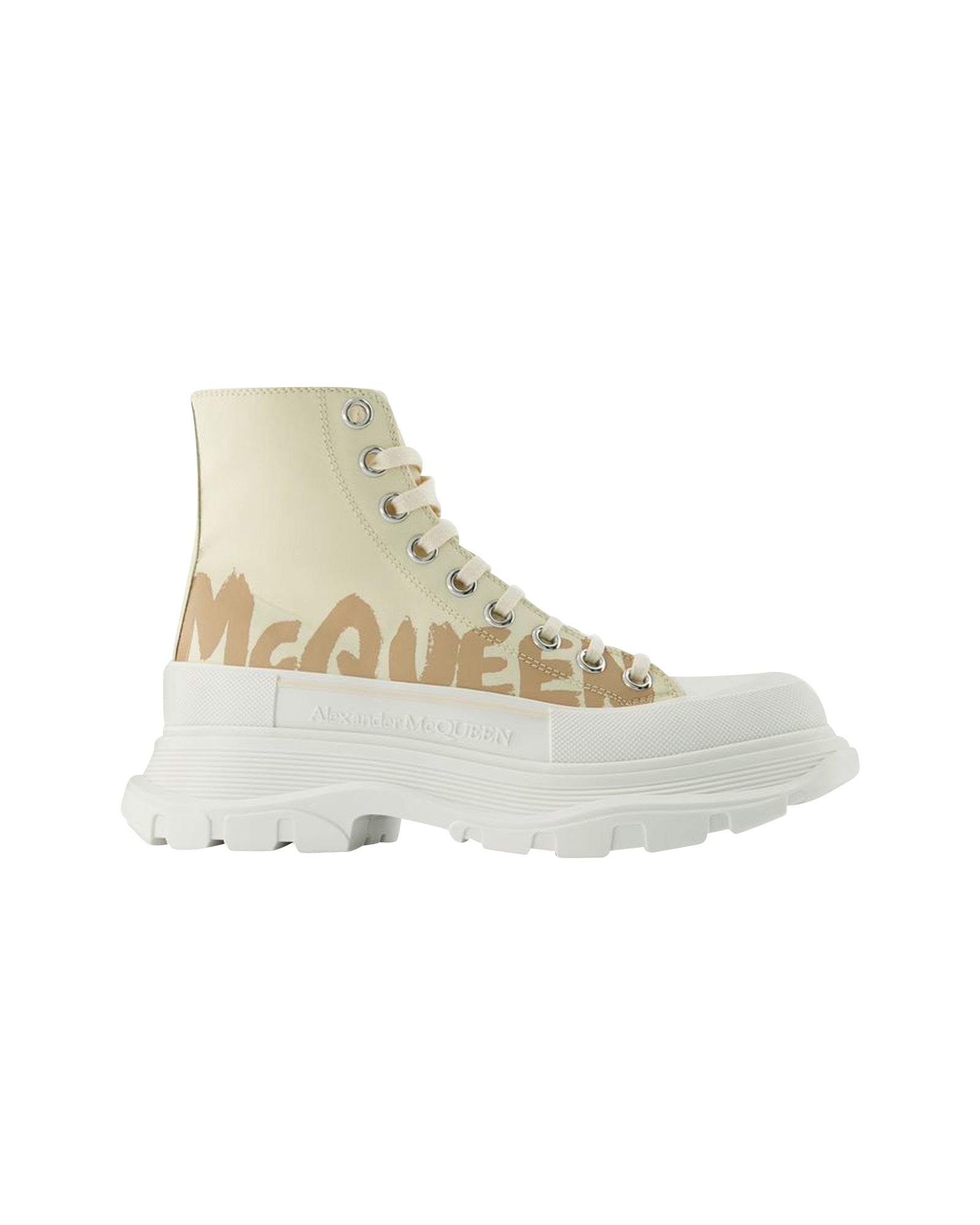 Tread Slick Sneakers - Alexander Mcqueen - Black/White - Leather