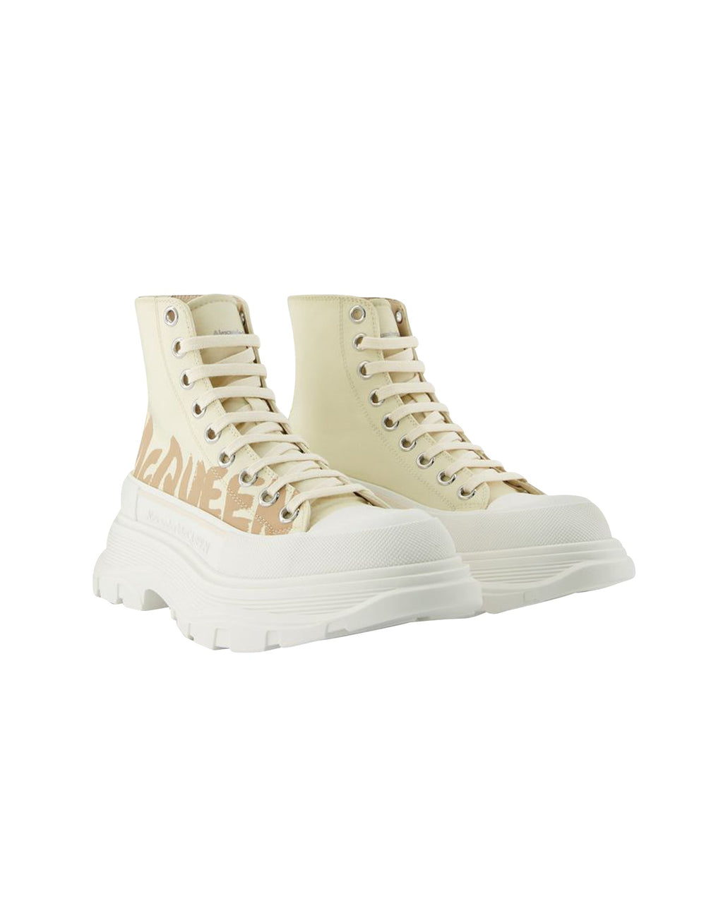 Tread Slick Sneakers - Alexander Mcqueen - Black/White - Leather