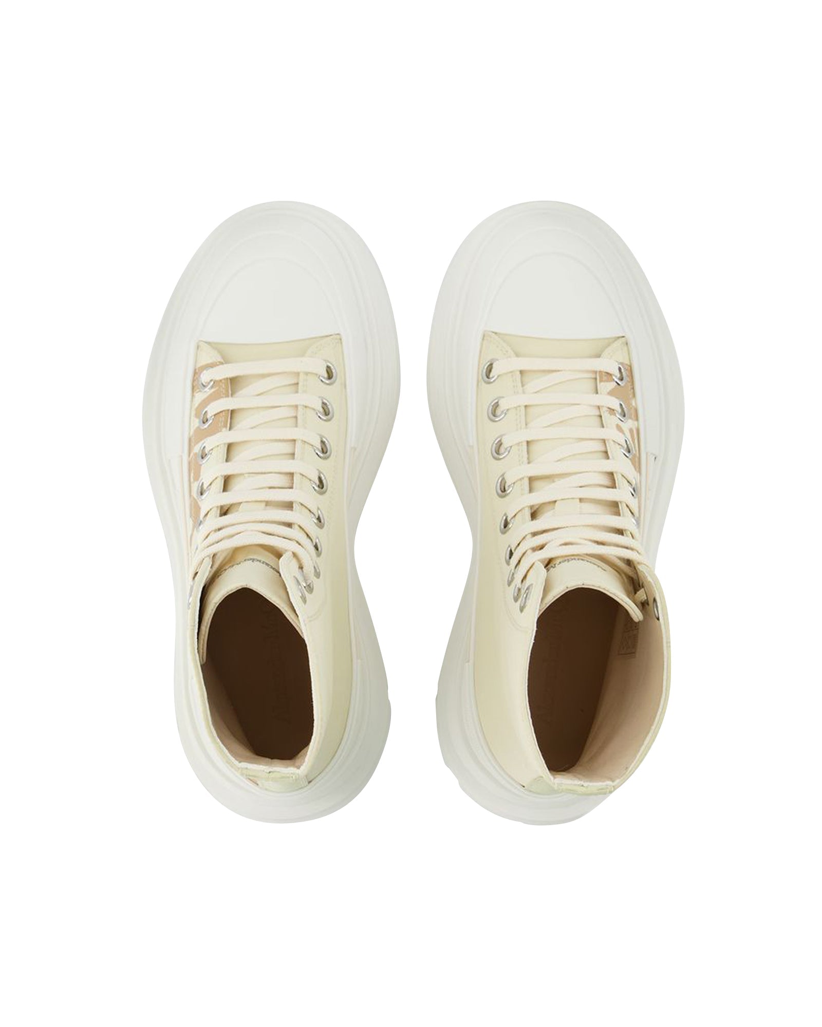 Tread Slick Sneakers - Alexander Mcqueen - Black/White - Leather
