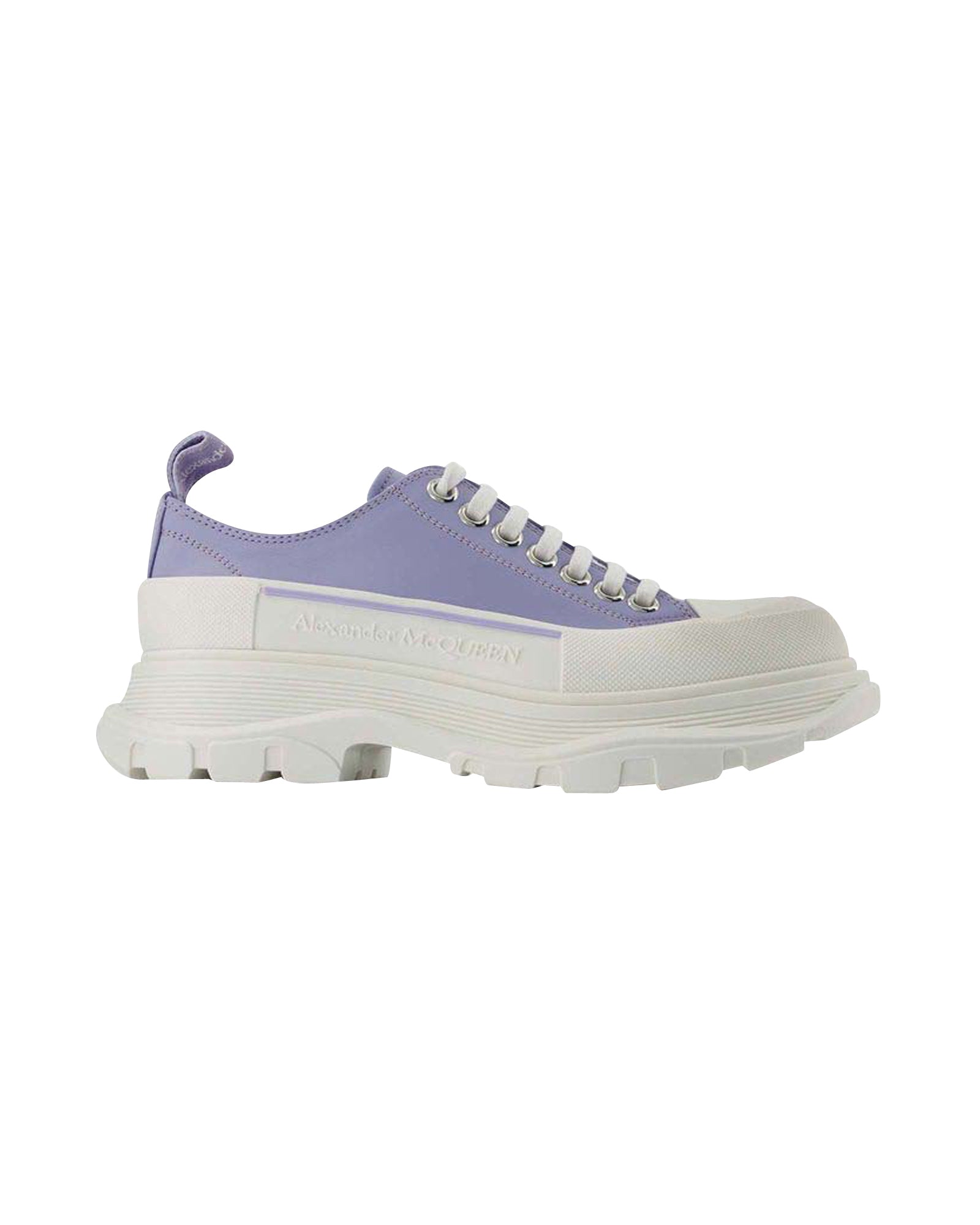 Tread Slick Sneakers - Alexander Mcqueen - Lilac/White - Leather