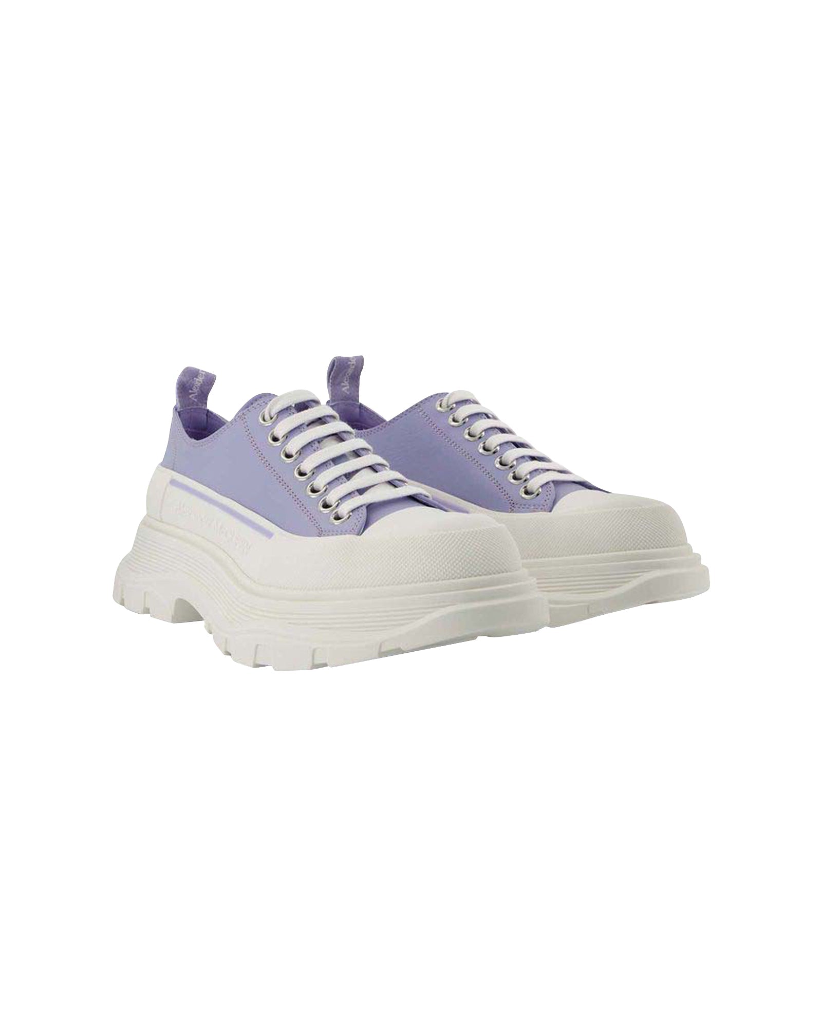 Tread Slick Sneakers - Alexander Mcqueen - Lilac/White - Leather