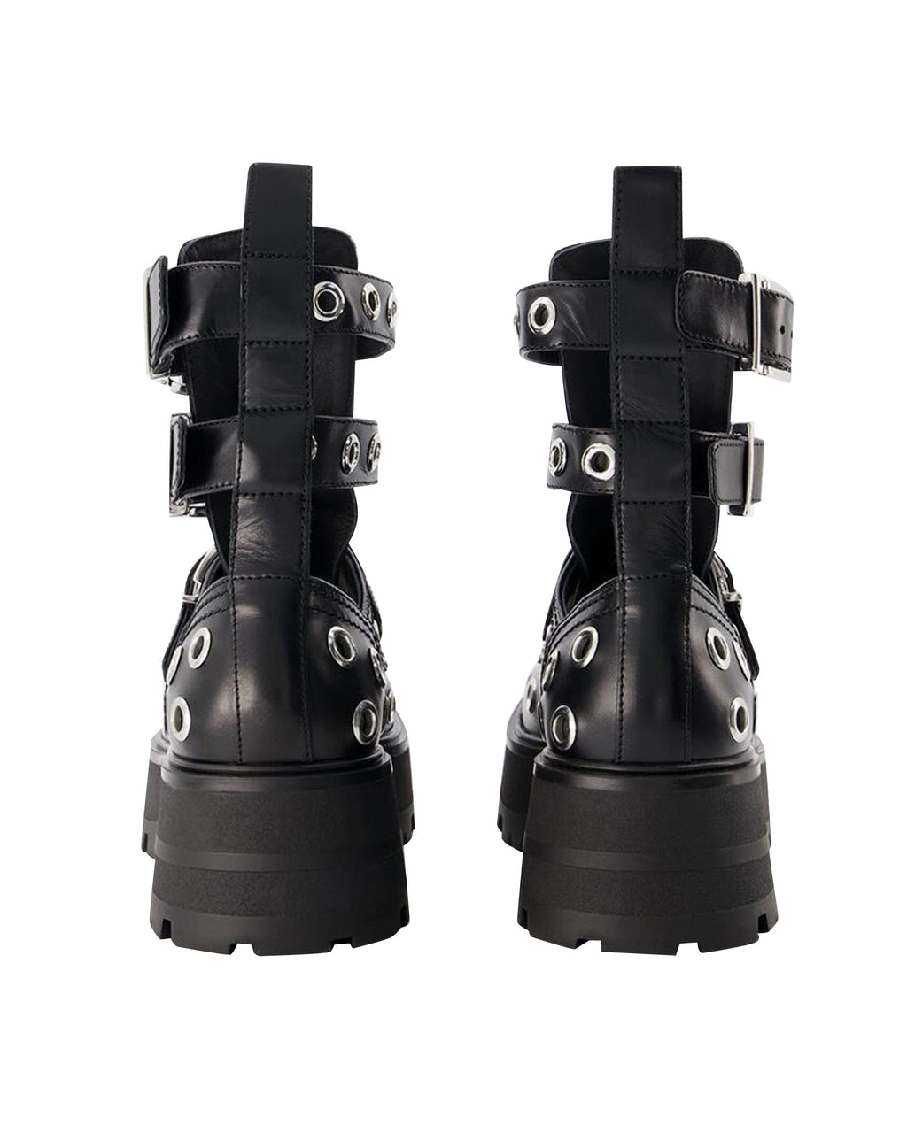 Ankle Boots - Alexander Mcqueen - Black/White - Leather