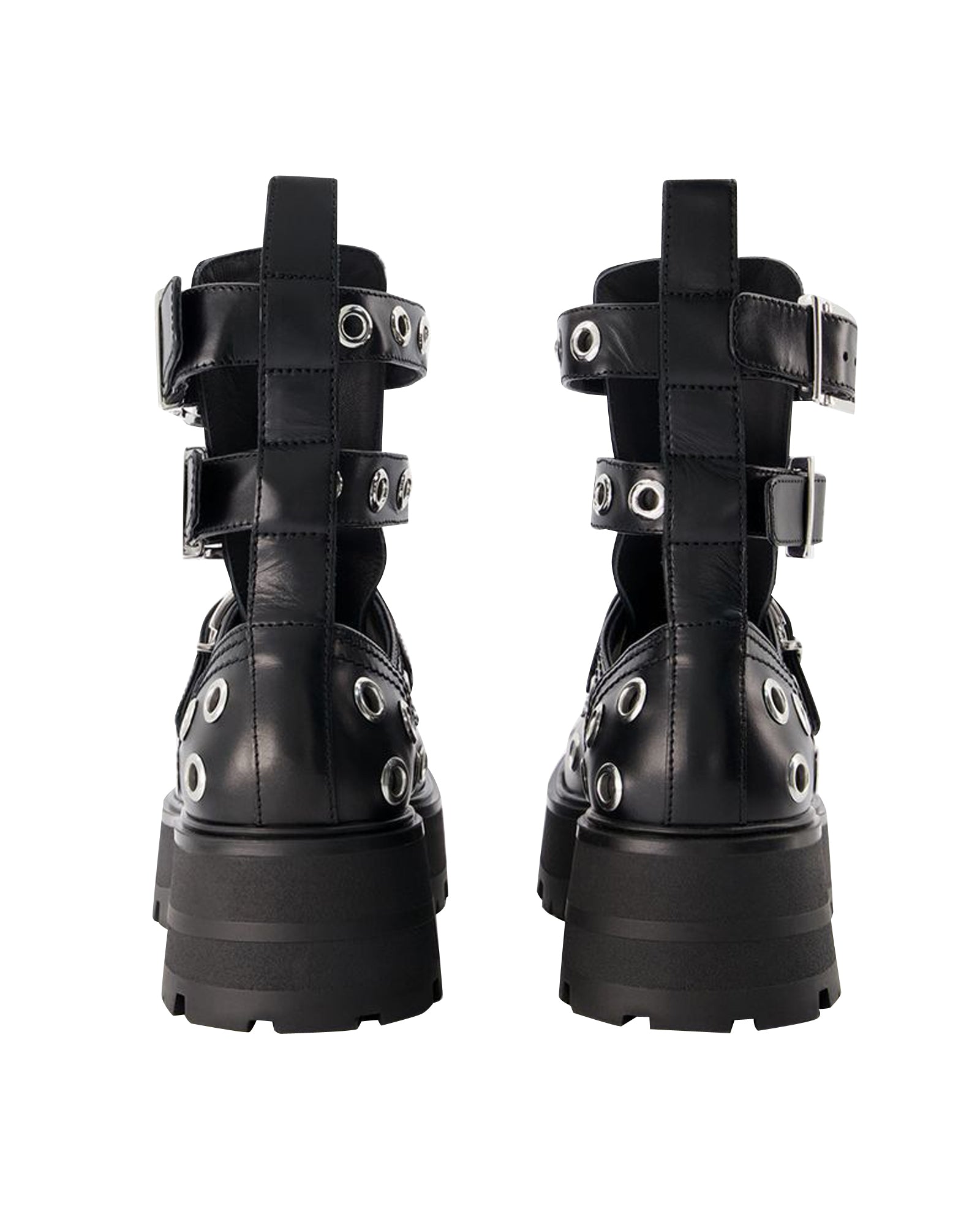 Ankle Boots - Alexander Mcqueen - Black/White - Leather
